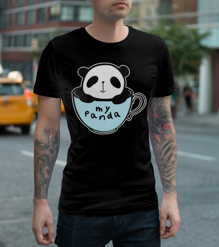 My Panda in a Coffee Cup T-Shirt