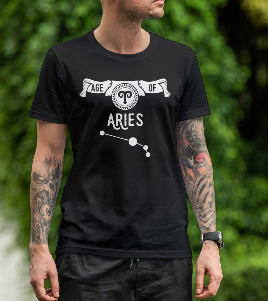 Age Of Aries Zodiac Symbol And Constellation T-Shirt