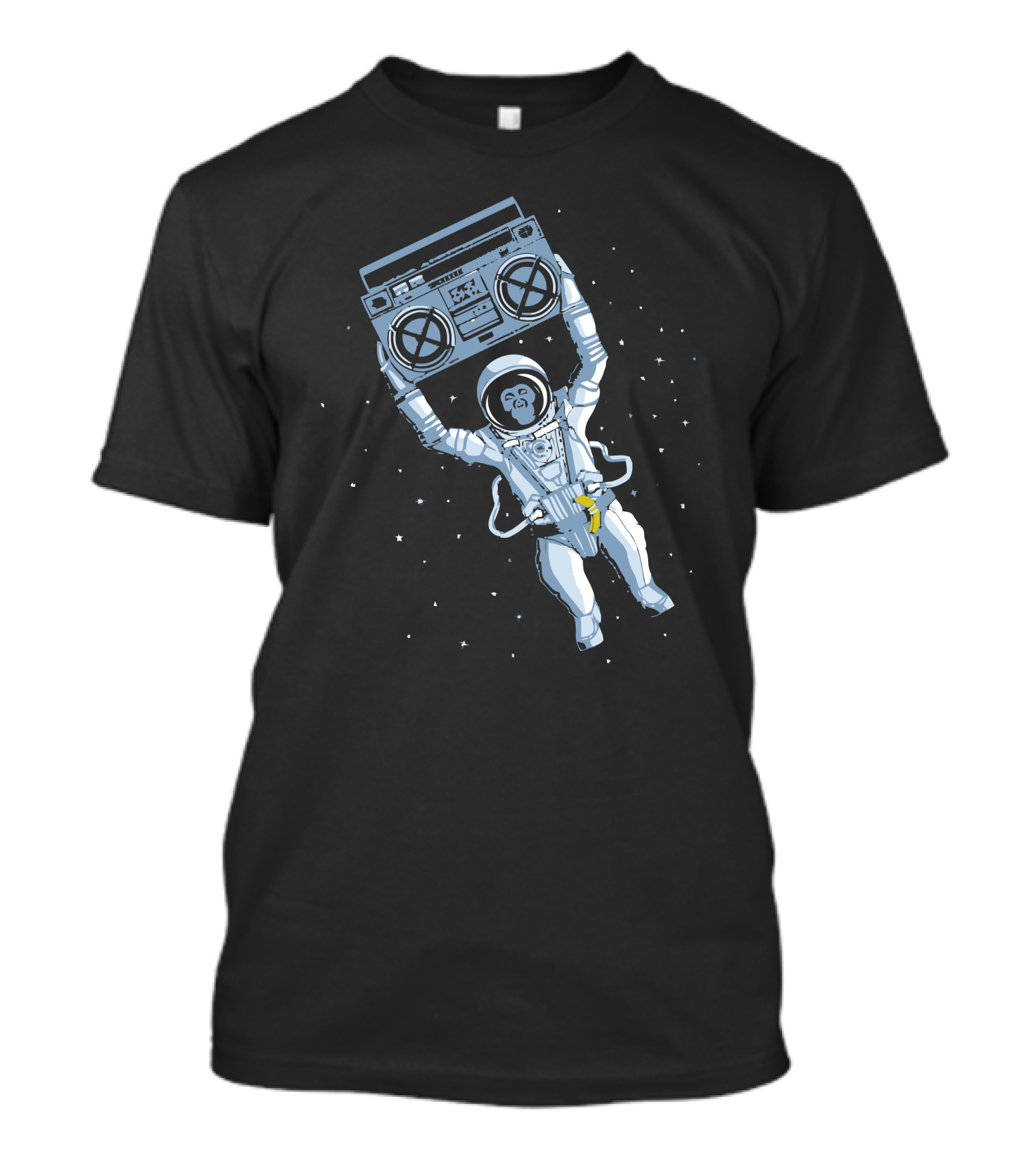 Astronaut With Boom Box Floating In Space T-Shirt