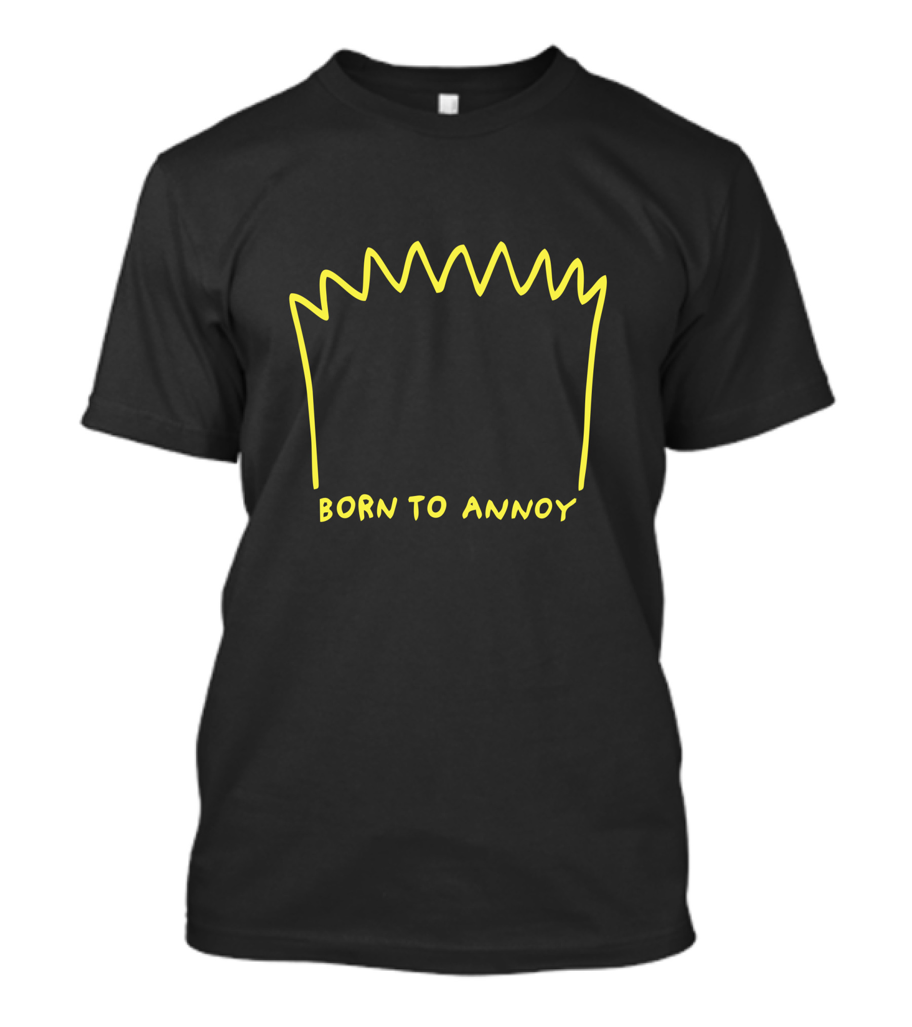 Born To Annoy Bart Simpson Hair Outline T-Shirt