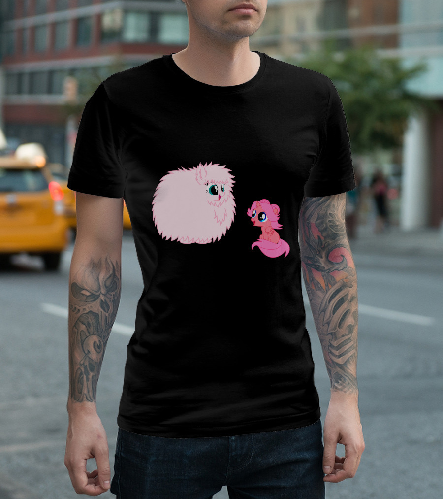 Fluffle Puff Meets Pinkie Pie Chairmode T-Shirt