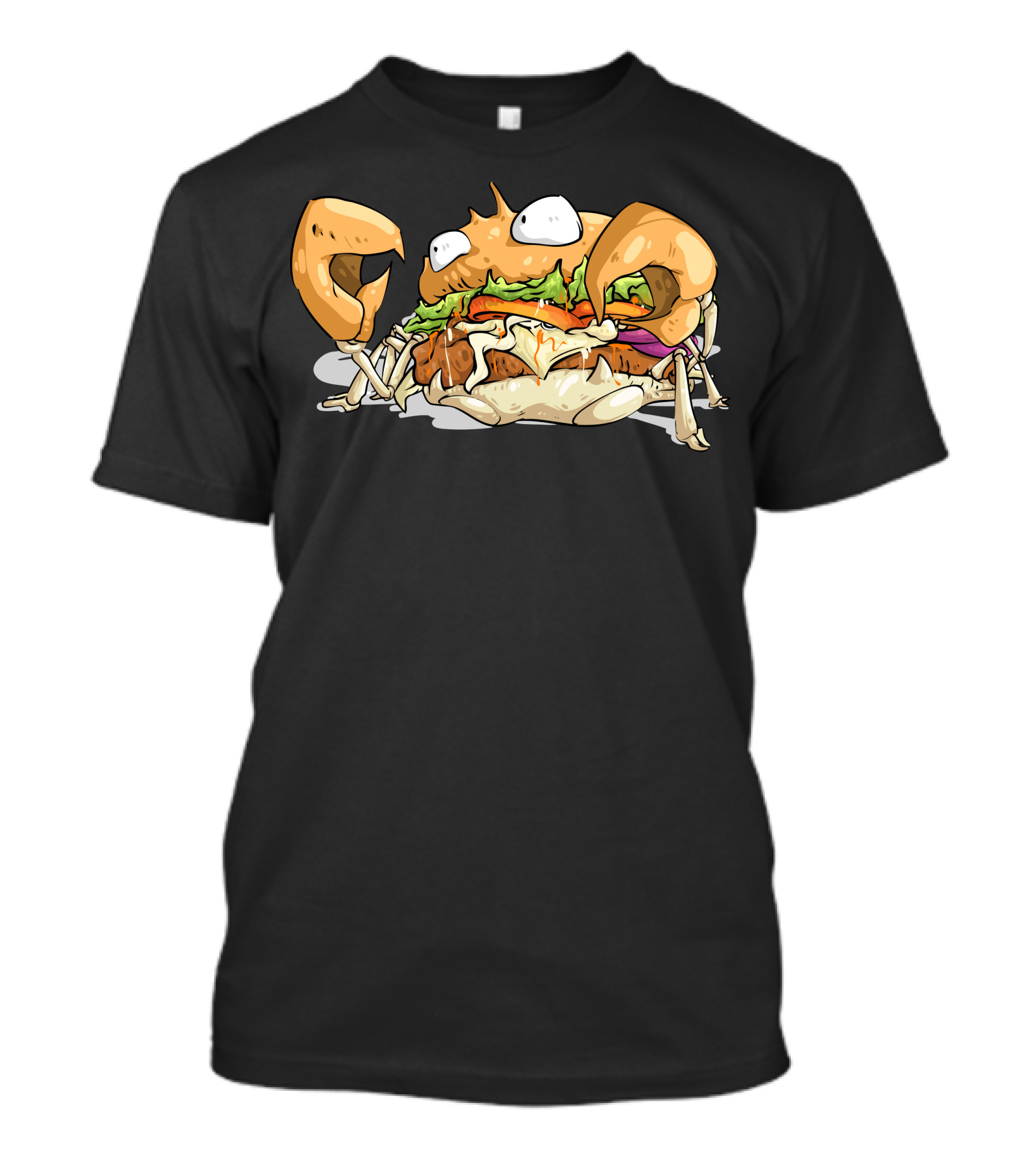 Crabburger Sandwich Creature With Lettuce And Tomato T-Shirt