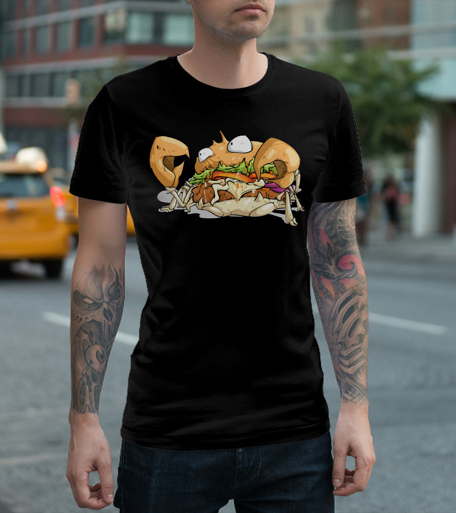 Crabburger Sandwich Creature With Lettuce And Tomato T-Shirt