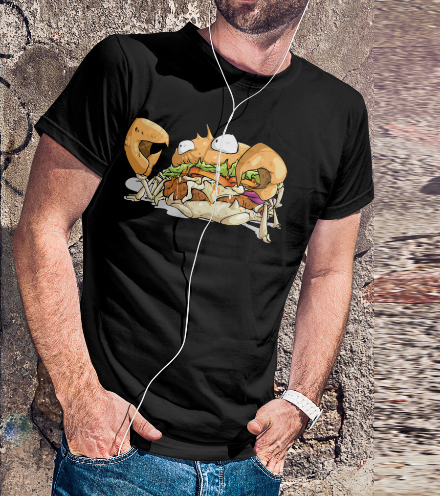 Crabburger Sandwich Creature With Lettuce And Tomato T-Shirt