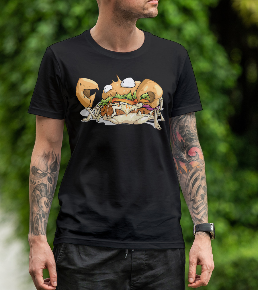 Crabburger Sandwich Creature With Lettuce And Tomato T-Shirt