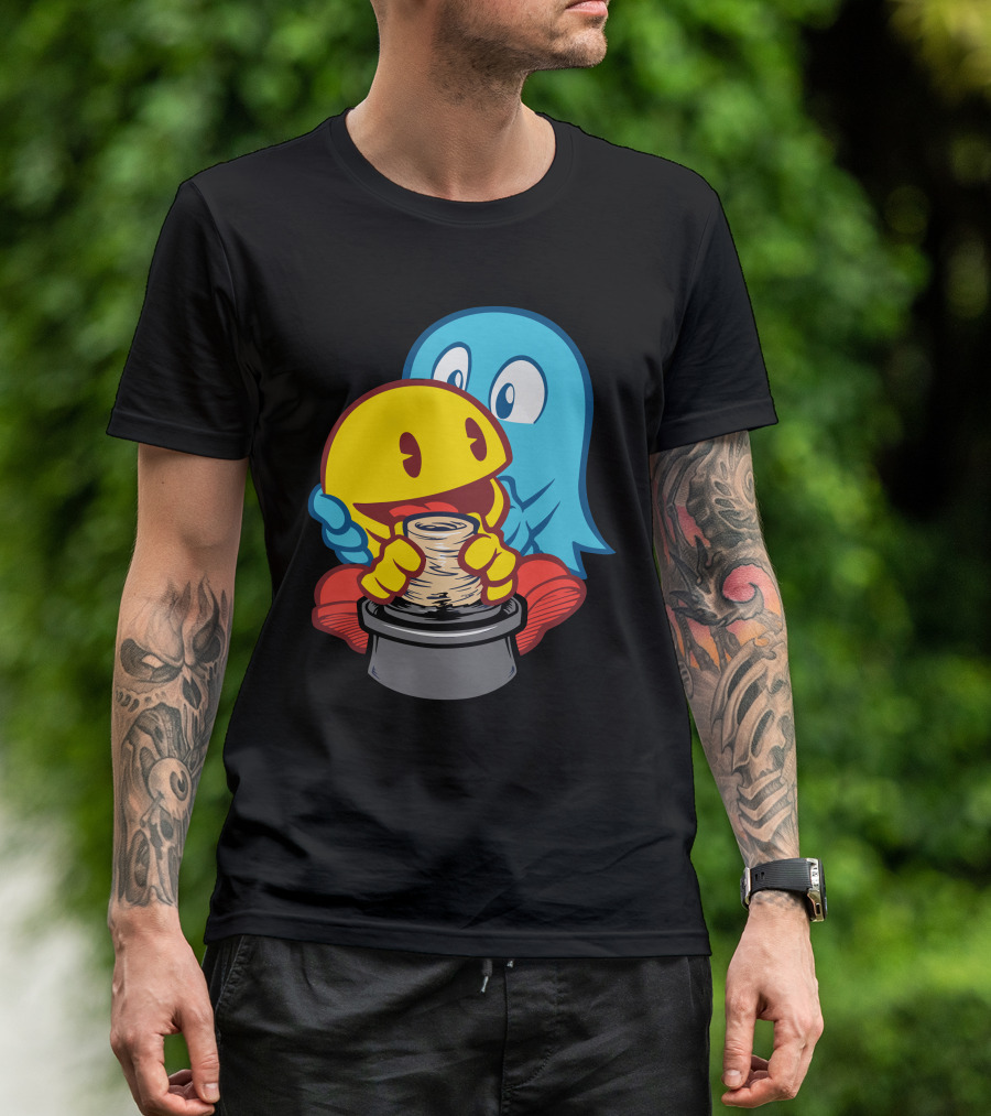 Ghost Magic Ceramic Wheel Hug T-Shirt