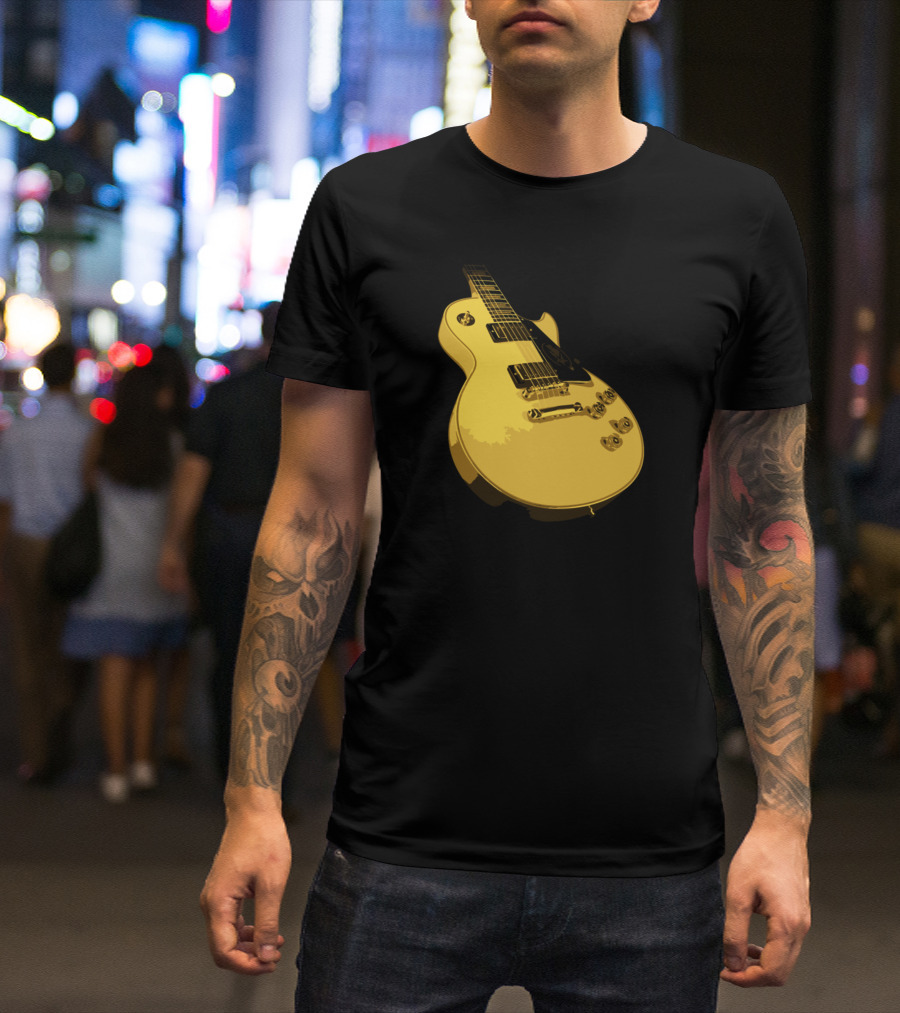 Les Paul Gold Electric Guitar T-Shirt