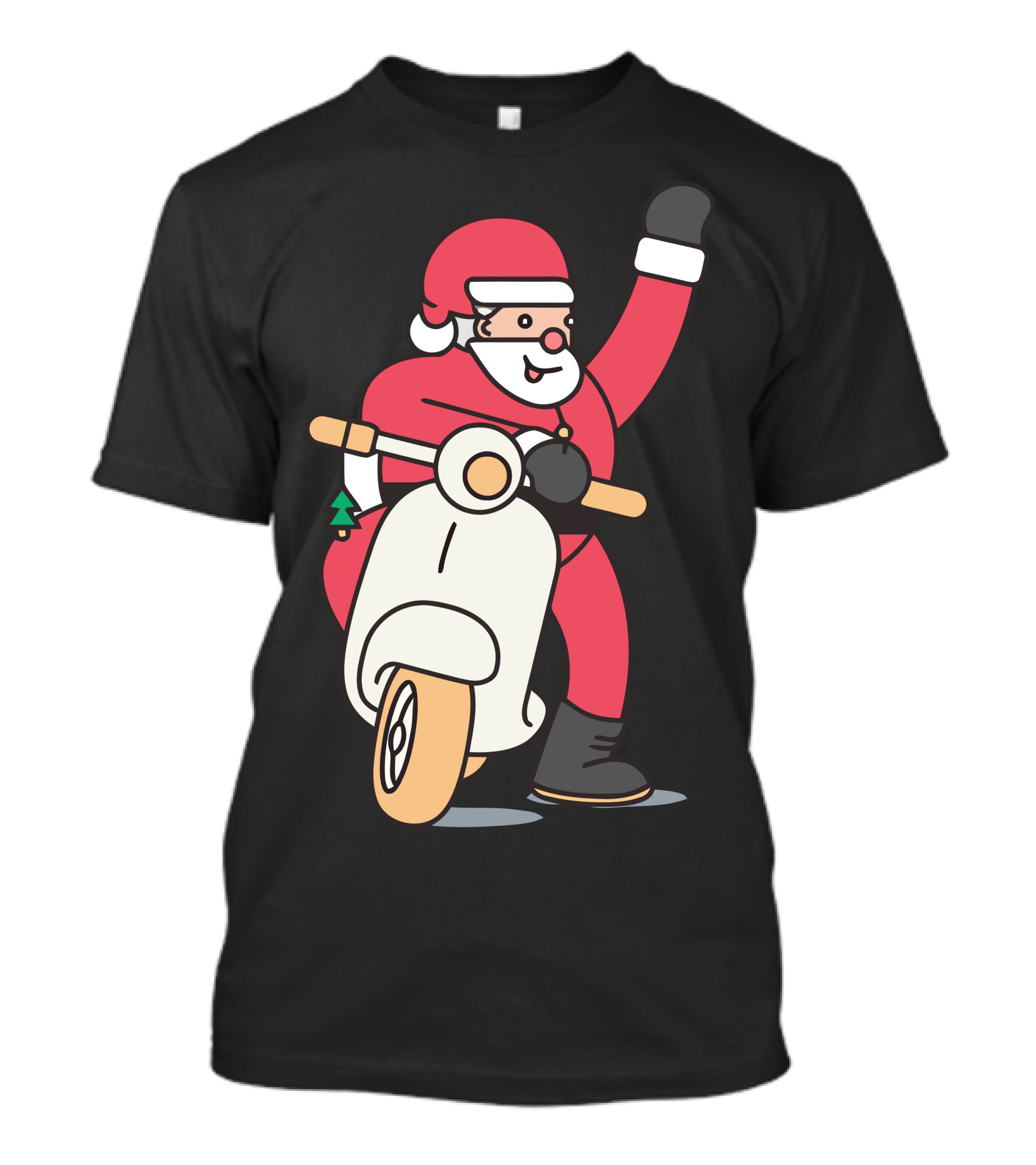 Hey Santa Festive Scooter Ride T-Shirt