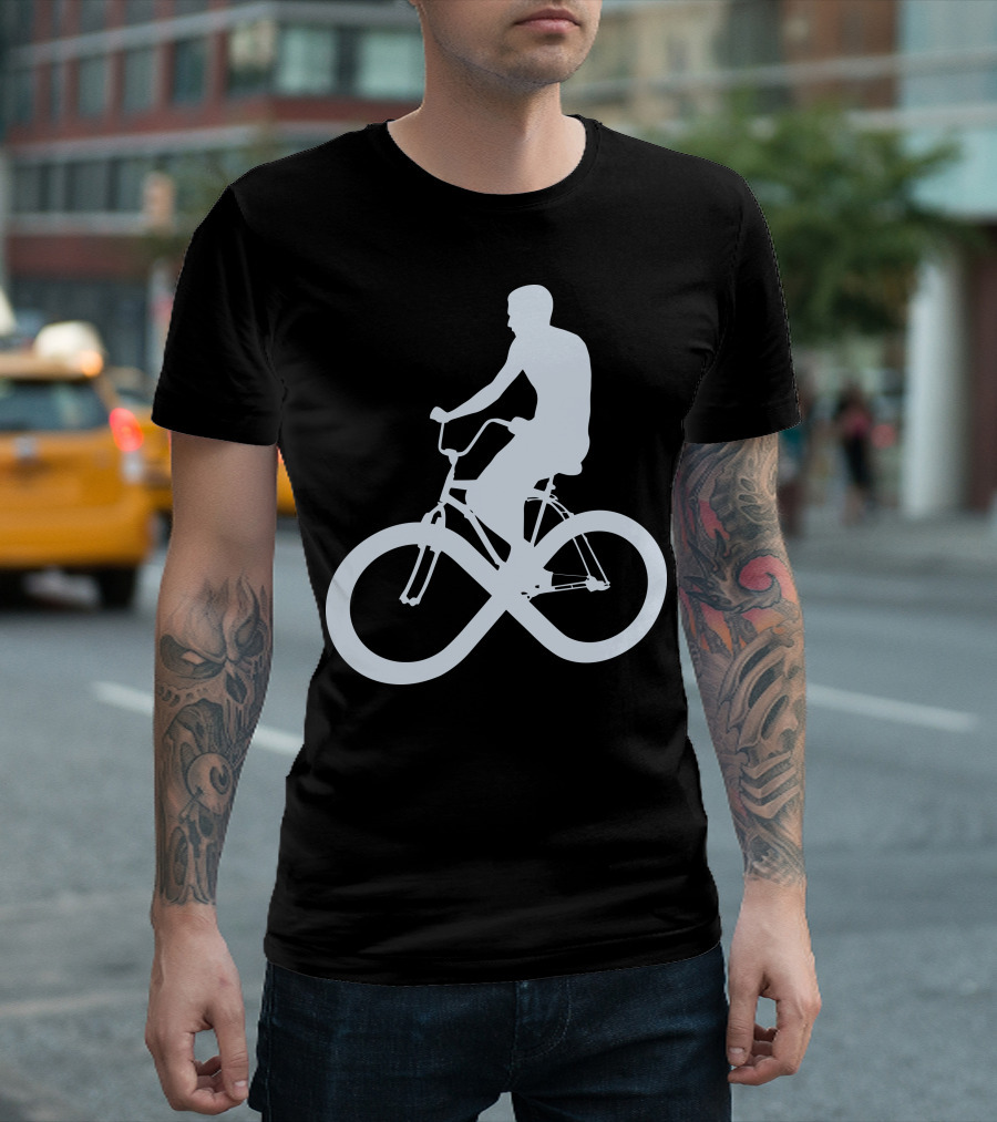 I Want To Ride My Bicycle Infinity Outline T-Shirt