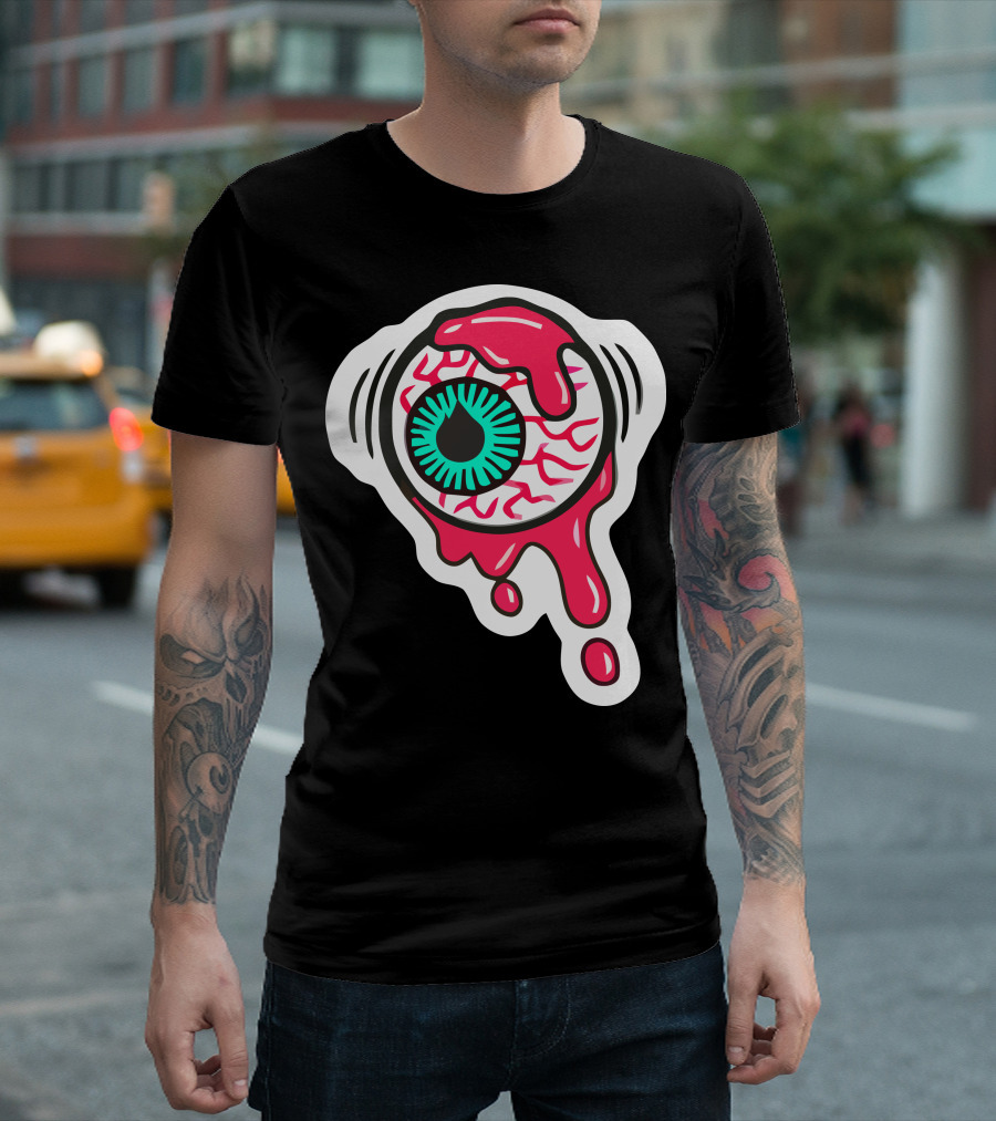 Monster Eyeball Melting Dripping Halloween Eye T-Shirt