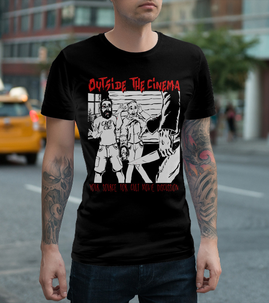 Outside The Cinema Cult Movie Discussion Camp OTC Slasher Scene T-Shirt