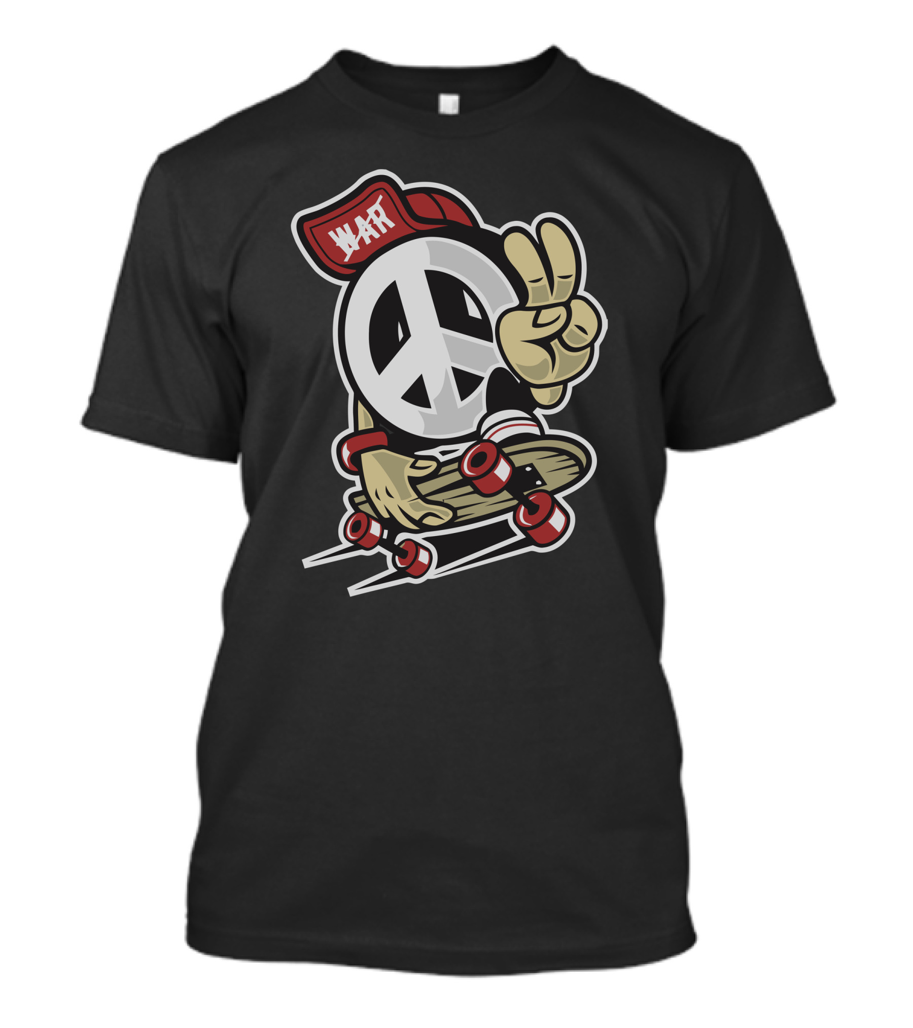 No War Peace Sign Skater T-Shirt