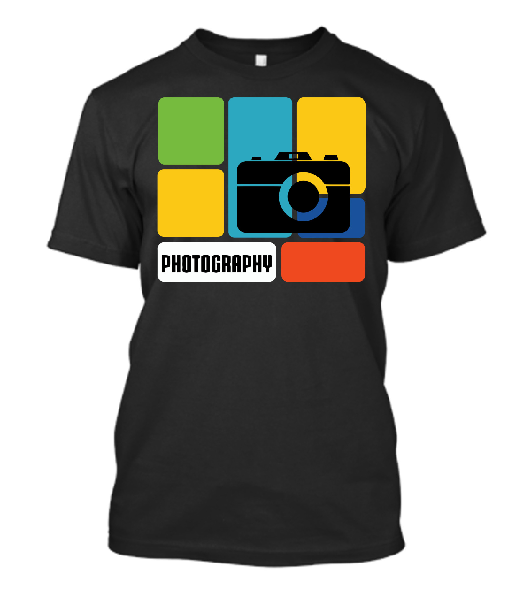 Photography Camera Color Blocks T-Shirt
