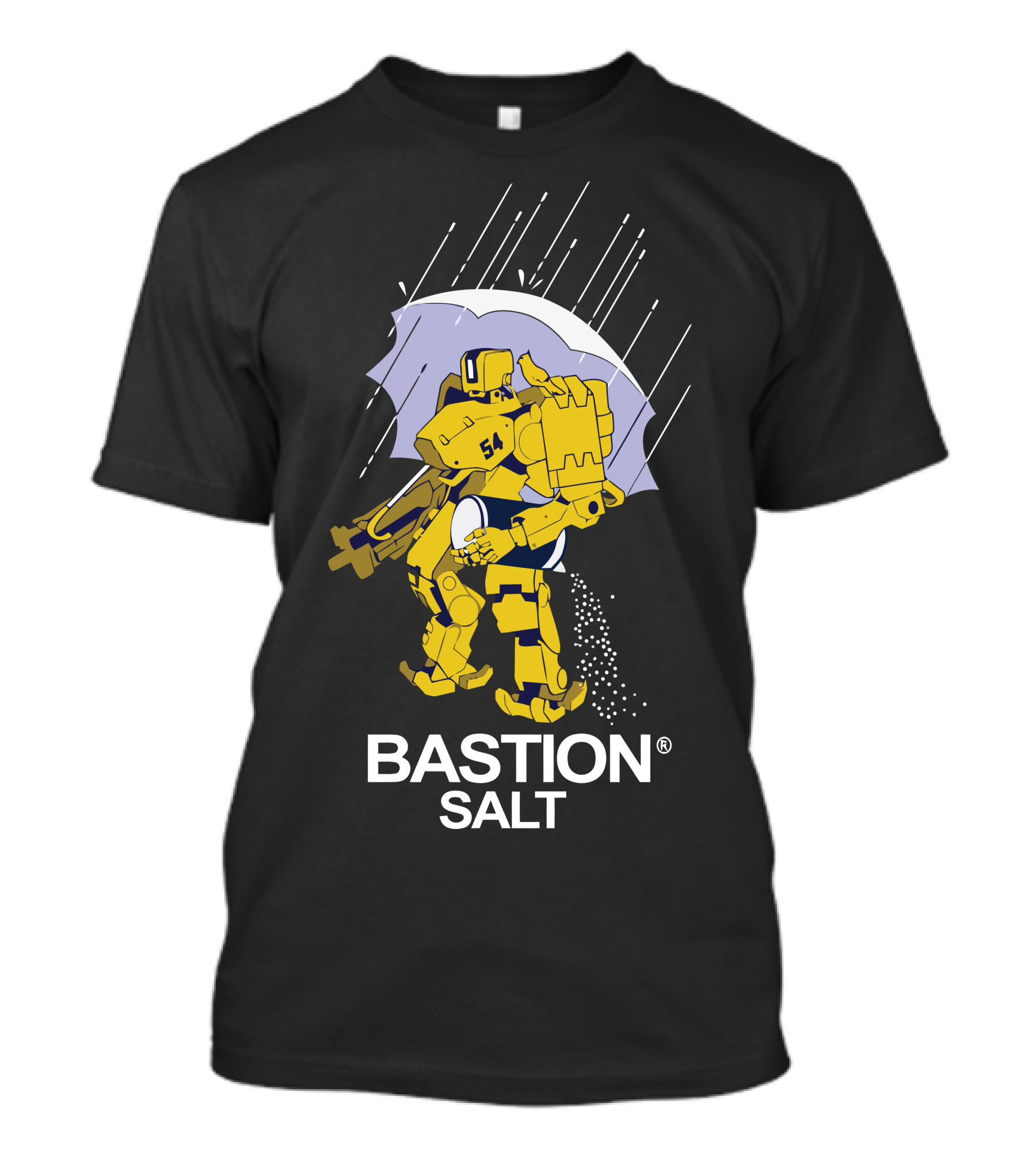 Bastion Salt Rain Robot Umbrella T-Shirt
