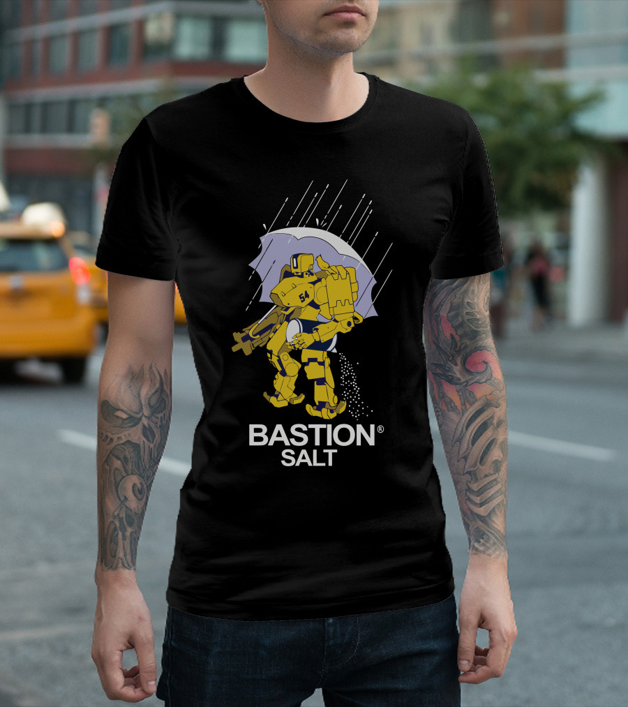 Bastion Salt Rain Robot Umbrella T-Shirt