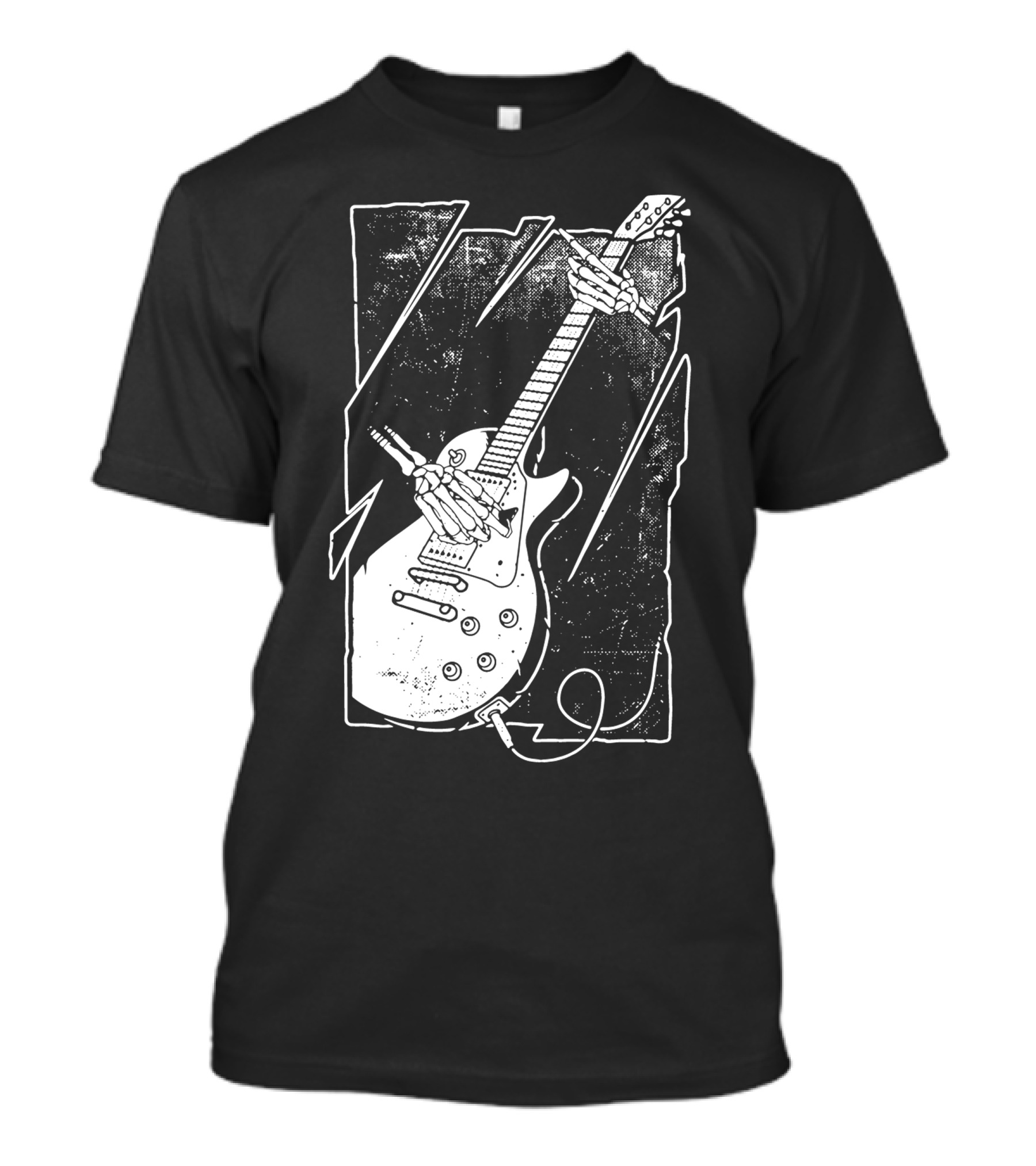 Skull Hand Holding Electric Guitar T-Shirt