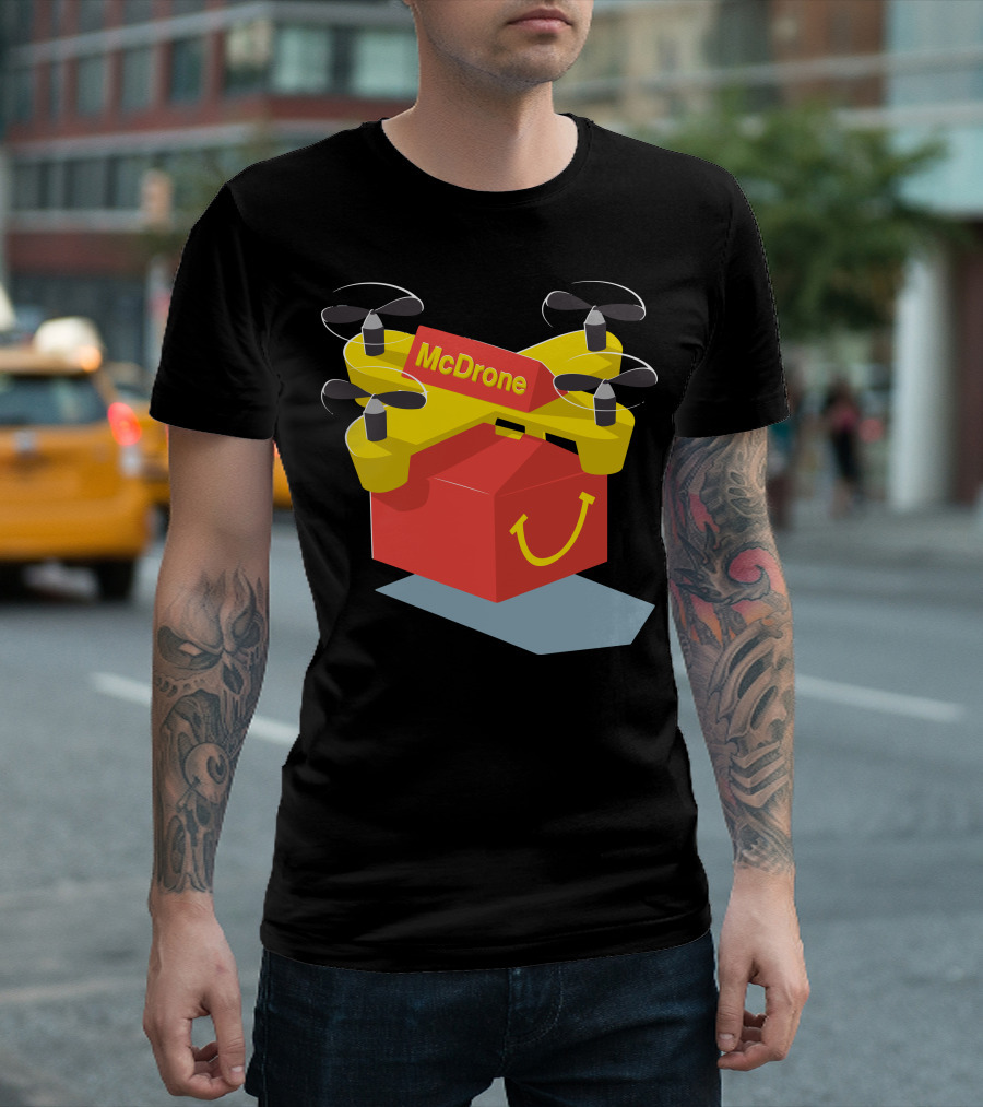 McDrone Super Fast Food Delivery Innovation T-Shirt