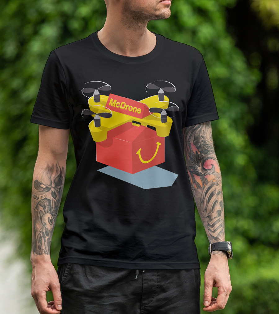 McDrone Super Fast Food Delivery Innovation T-Shirt