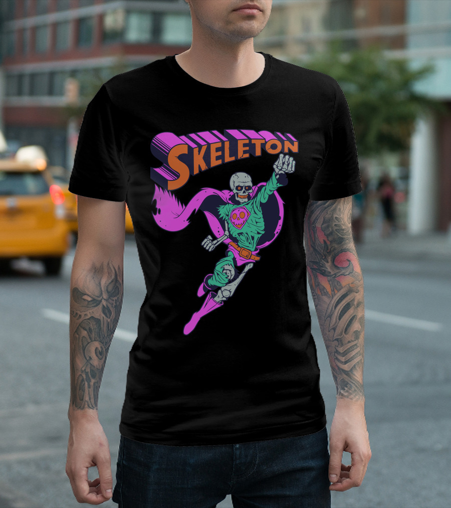 Skeleton Superhero Skeleton T-Shirt