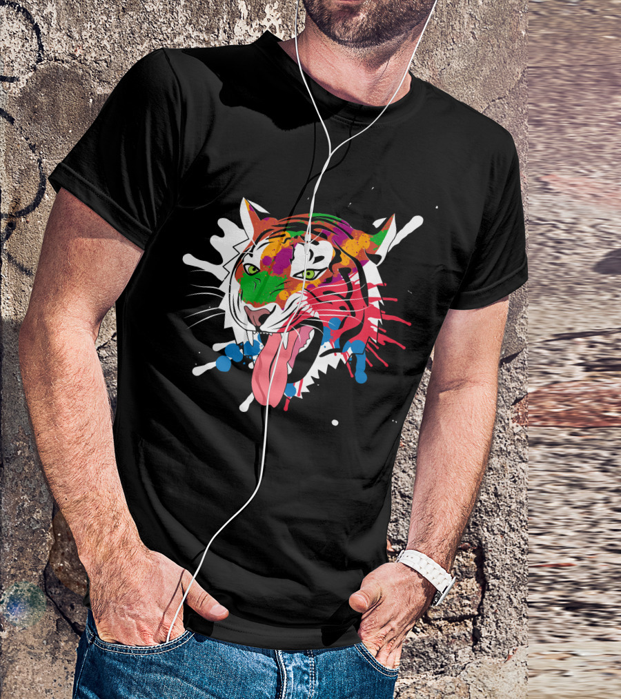 Tiger Multicolor Splash T-Shirt