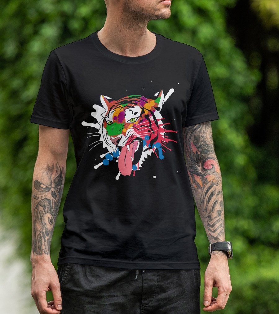 Tiger Multicolor Splash T-Shirt
