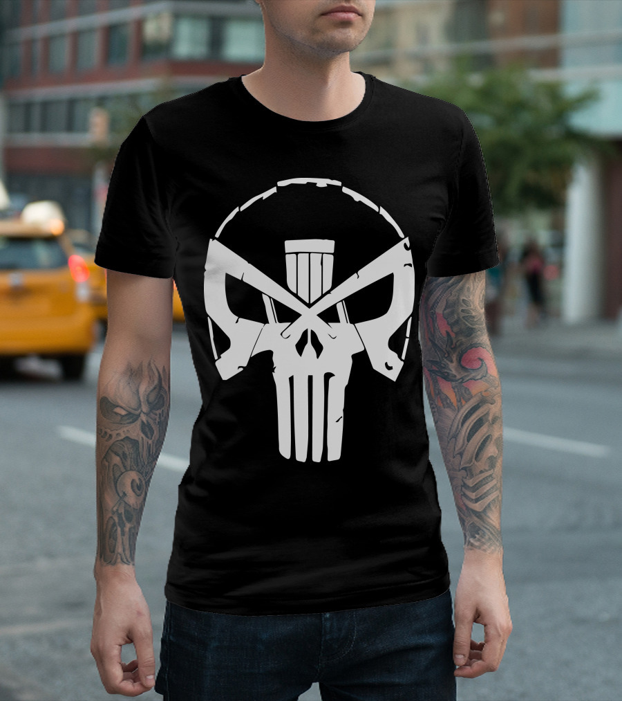 To Judge And Punish Logo Skull Design Inspired T-Shirt