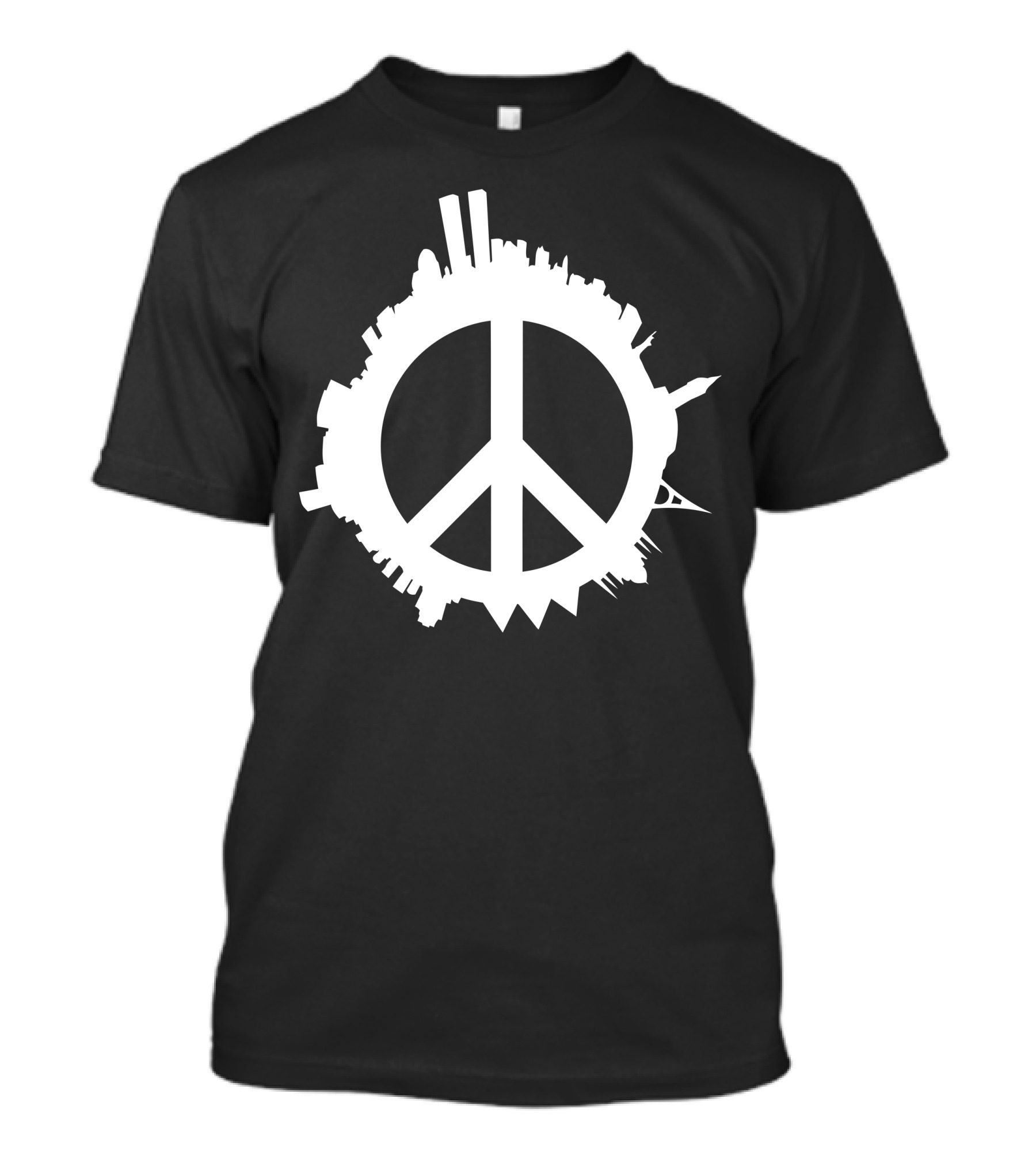 World Peace City Skylines Emblem T-Shirt