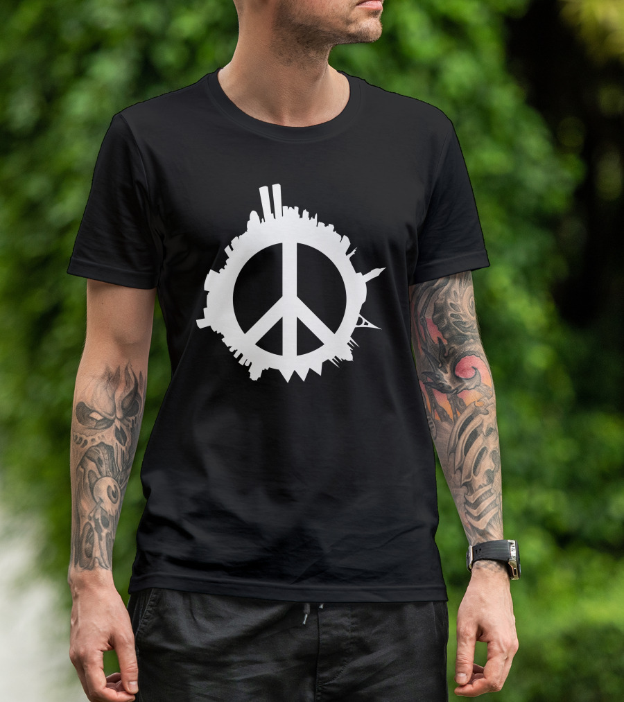 World Peace City Skylines Emblem T-Shirt