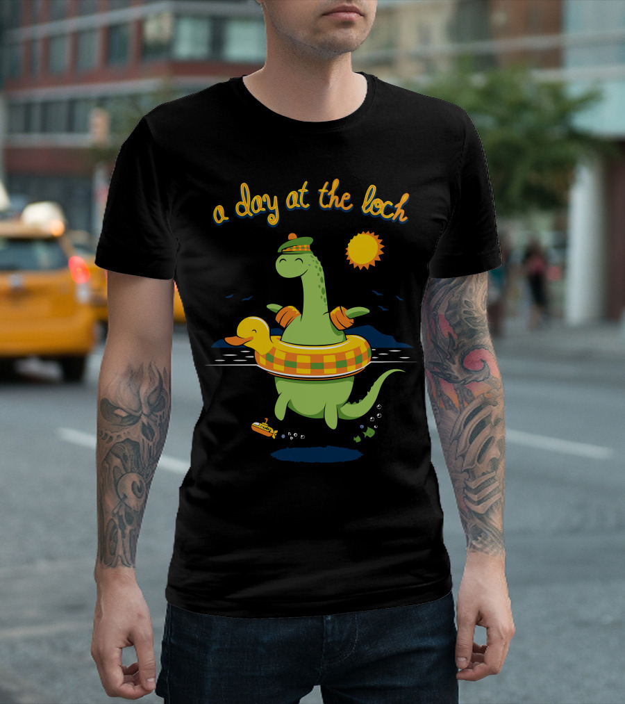 A Day at the Loch Ness Monster with Duck Ring and Submarine Adventure T-Shirt