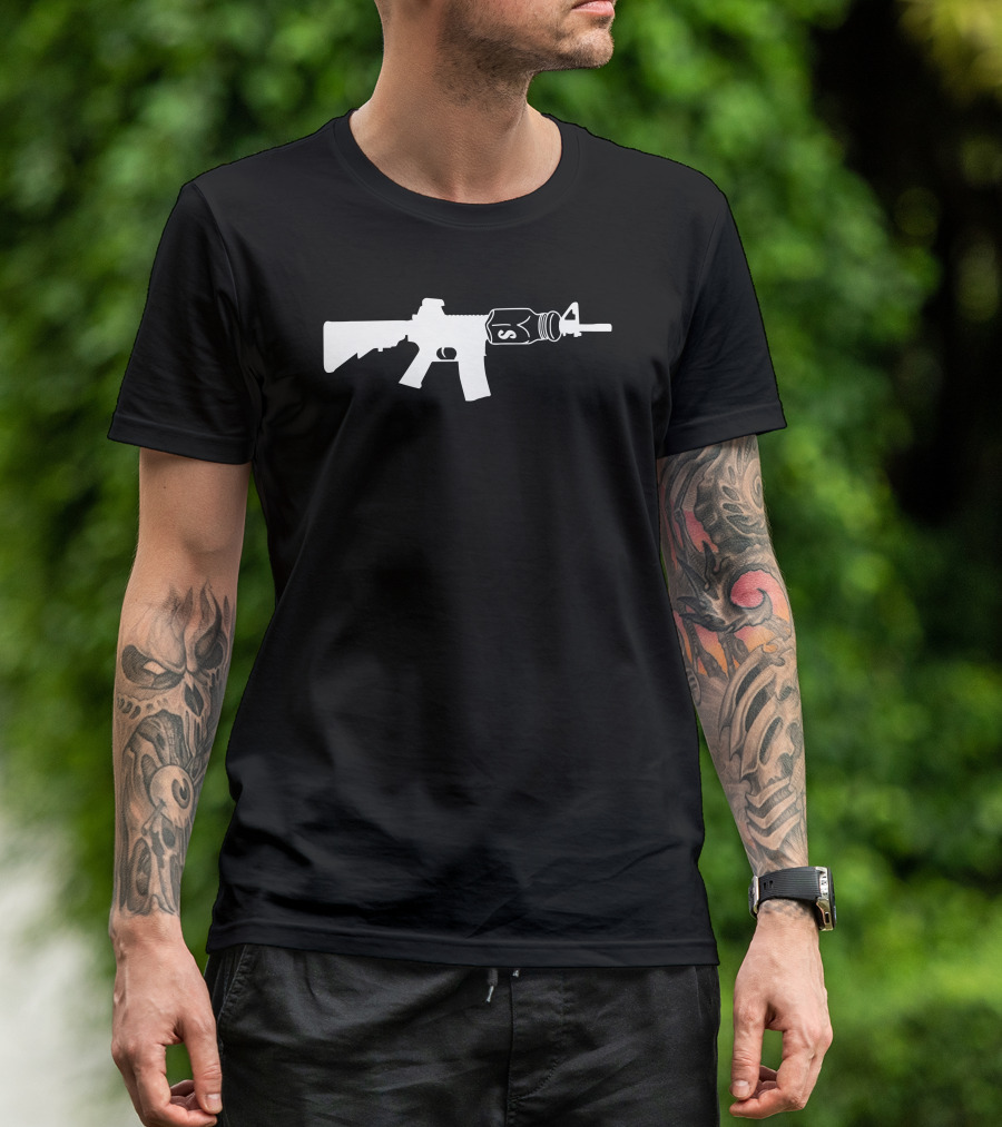 A Salt Rifle Gun Pun With Salt Shaker T-Shirt