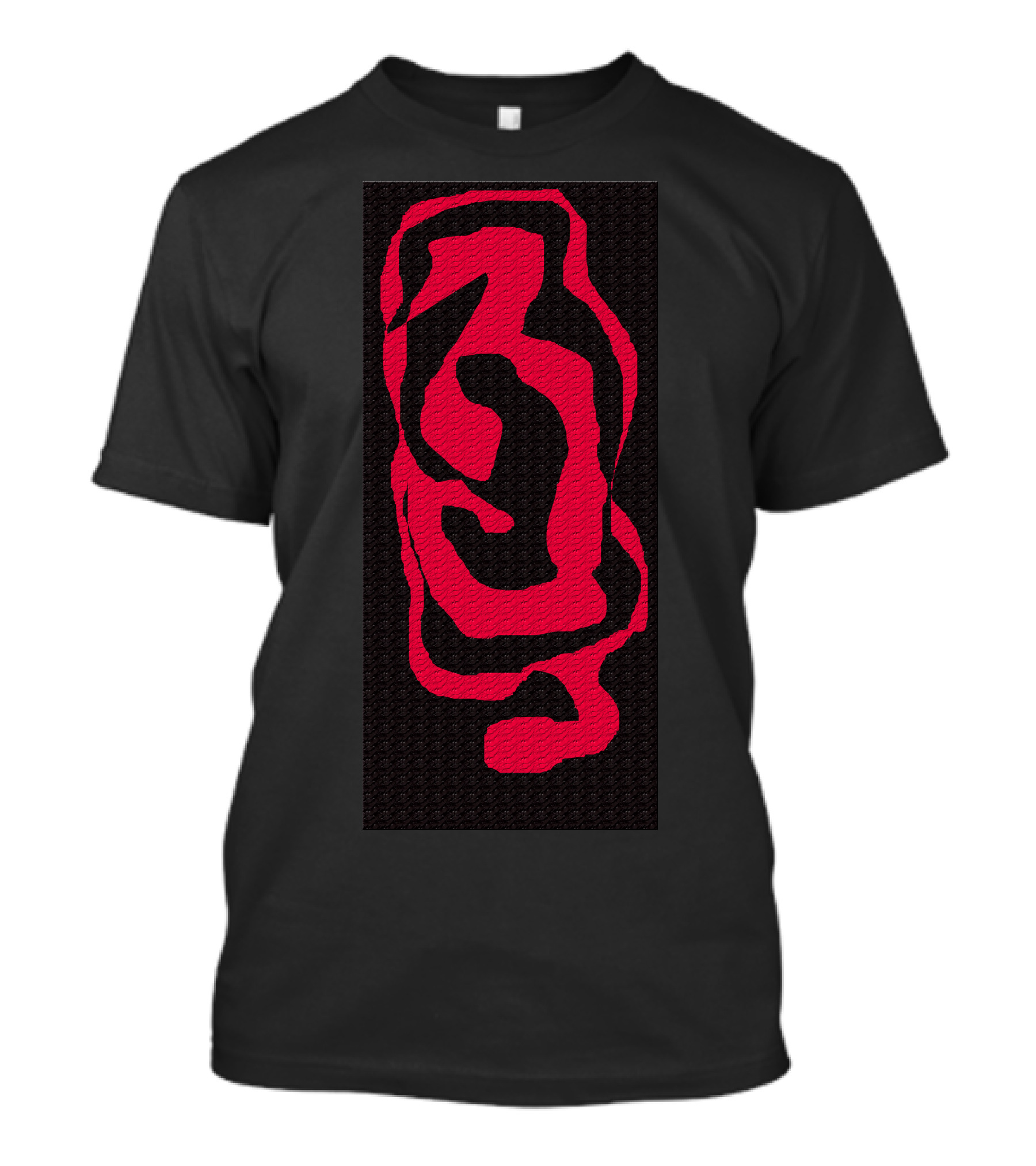 Abstrak Red Black Abstract T-Shirt