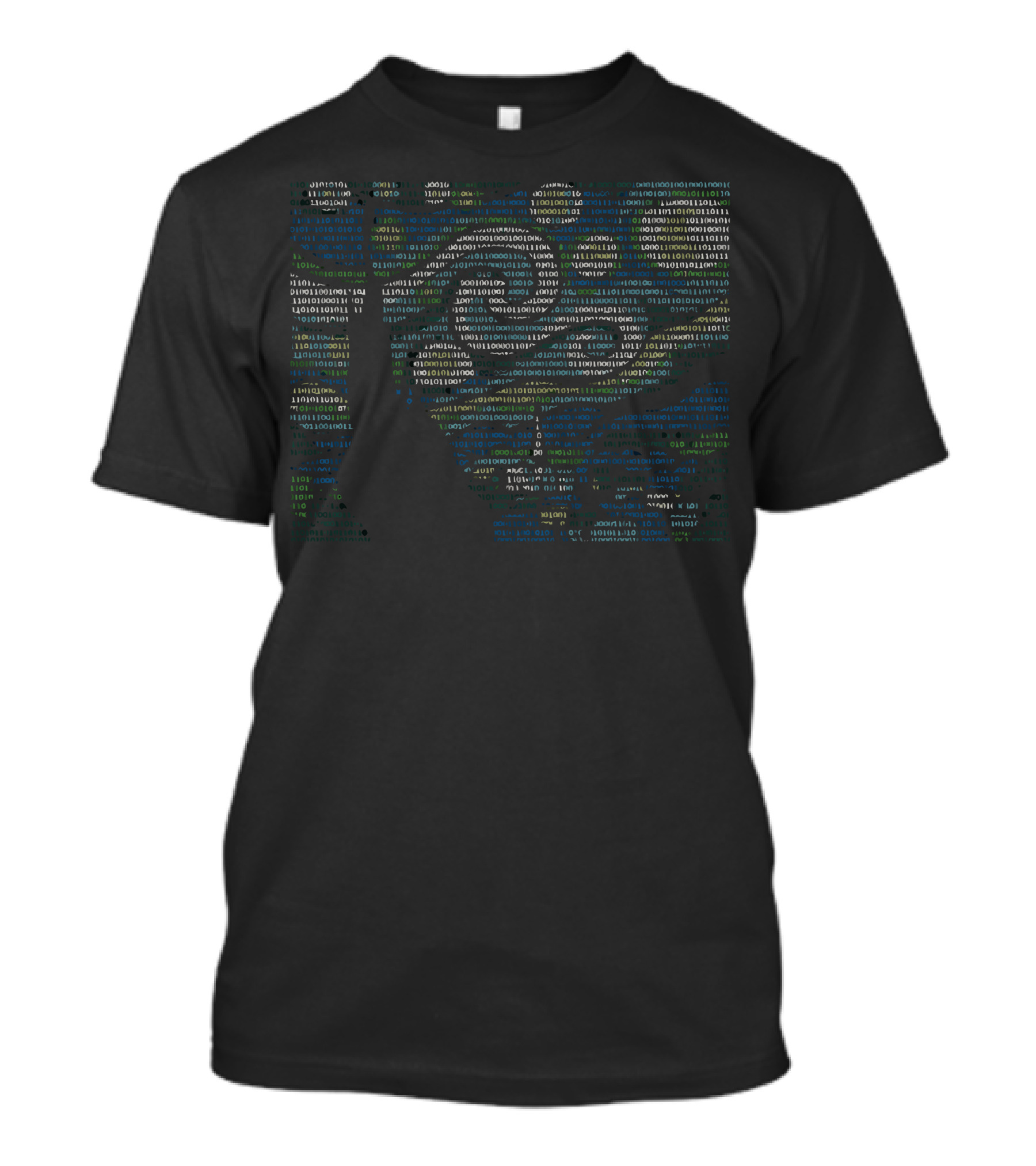 Binary Code Matrix Art Mystical Night T-Shirt