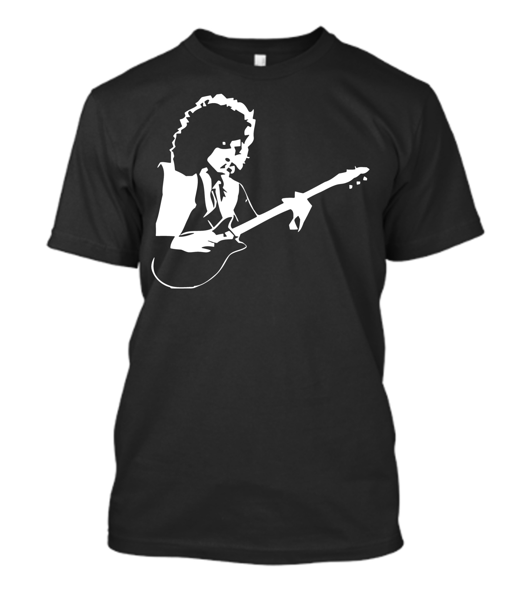 Brian May Queen Guitarist Silhouette Iconic Rock Legend T-Shirt