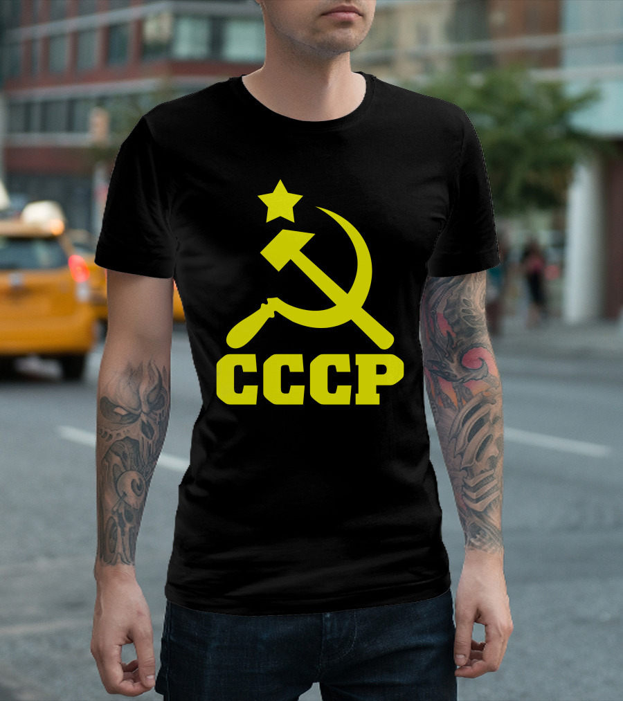 CCCP Russian Soviet Union KGB Moscow Cold War Hammer and Sickle T-Shirt