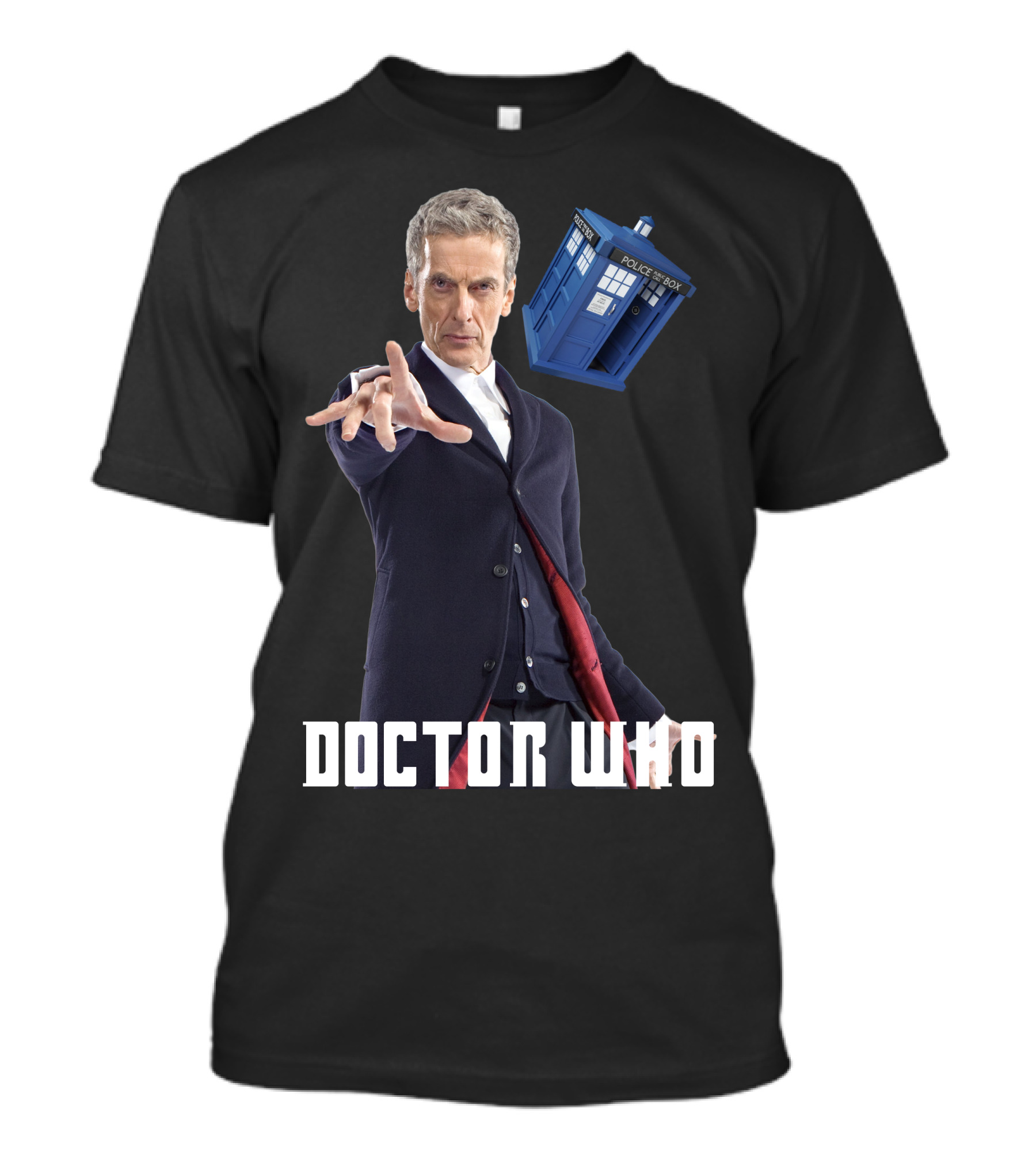 Doctor Who Time Lord Tardis Grey Tenth Doctor Image T-Shirt