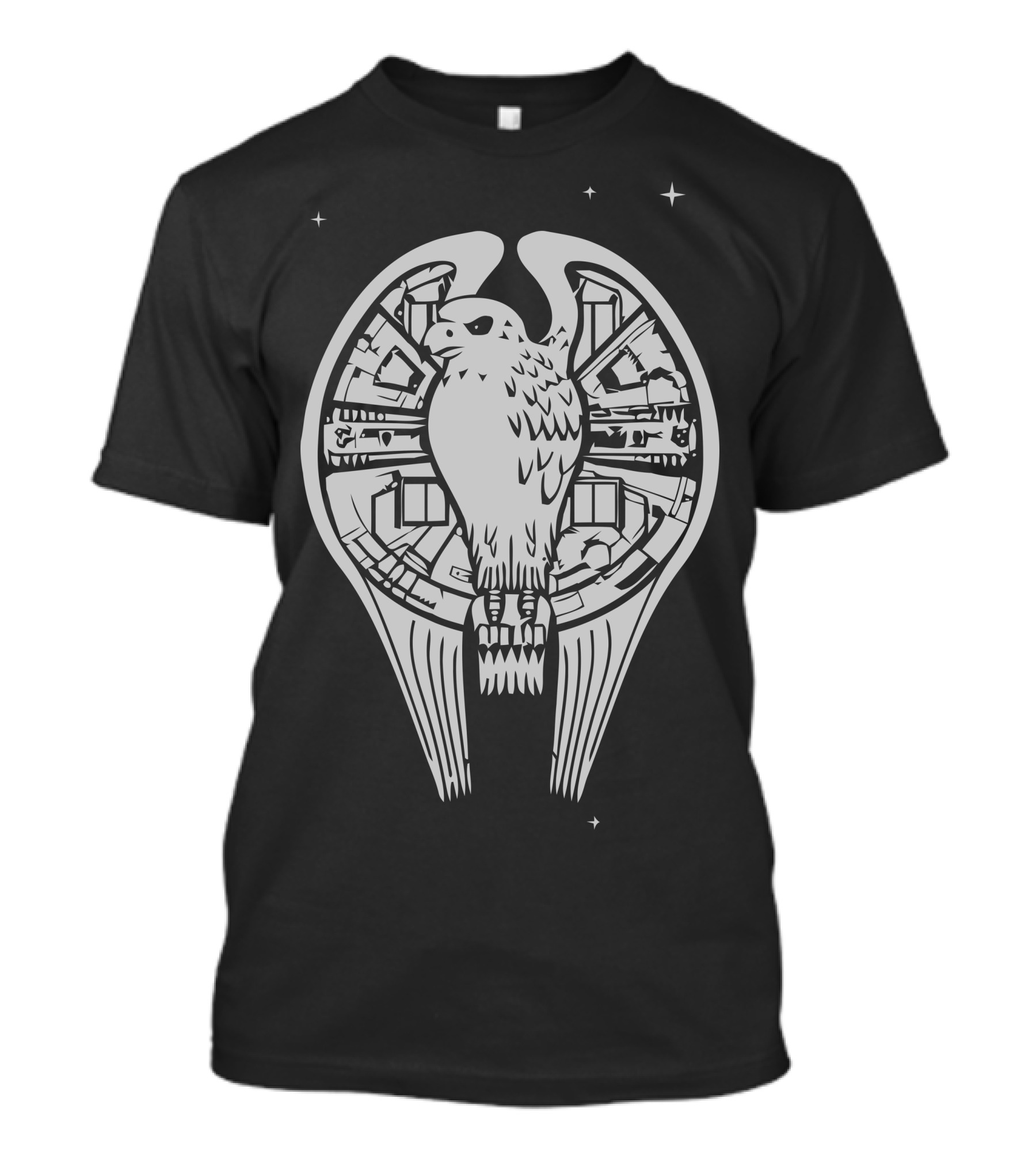 Millennium Fastest Falcon In The Universe Spaceship Starry Sky T-Shirt