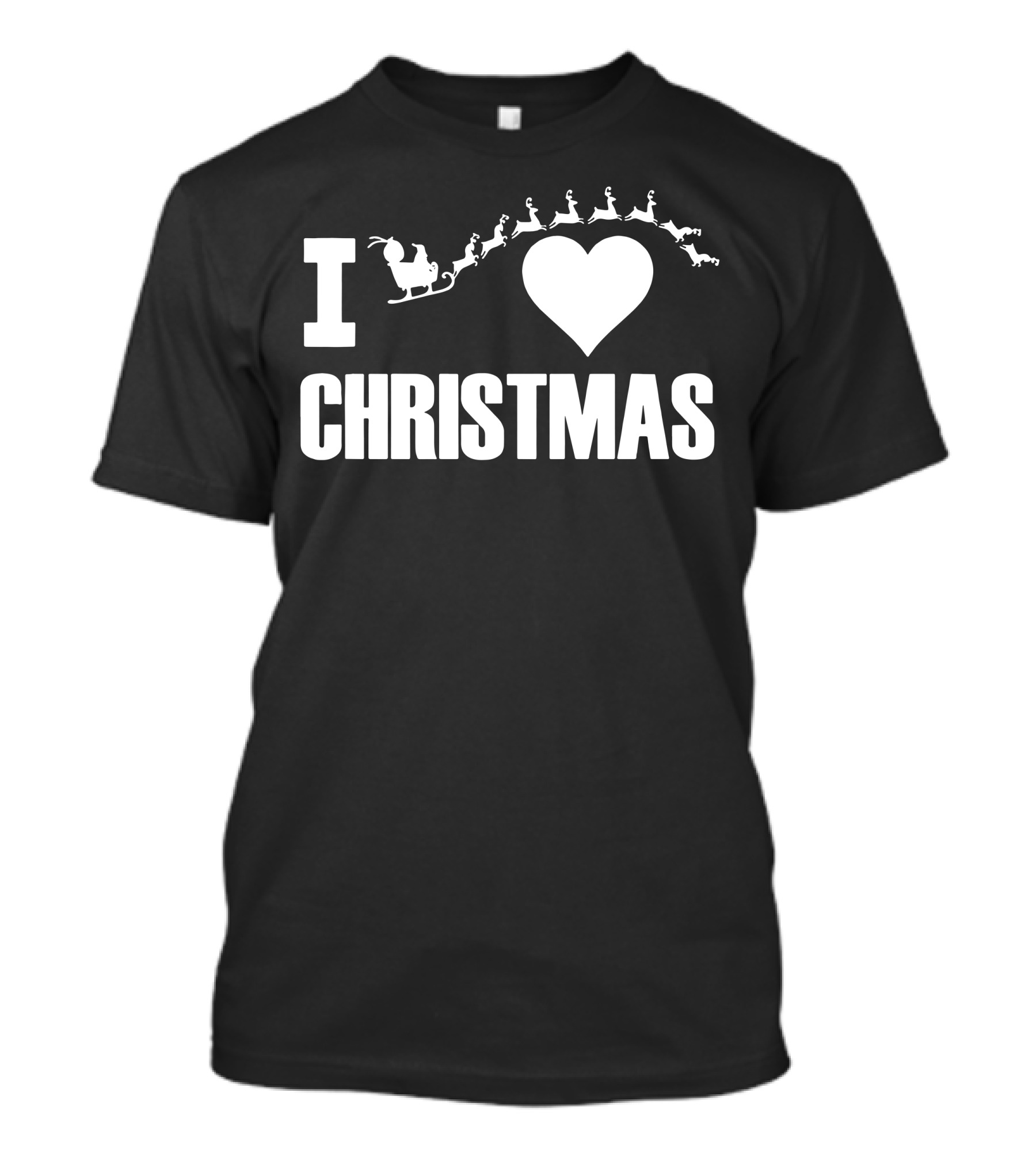 I Love Christmas Santa Sleigh T-Shirt