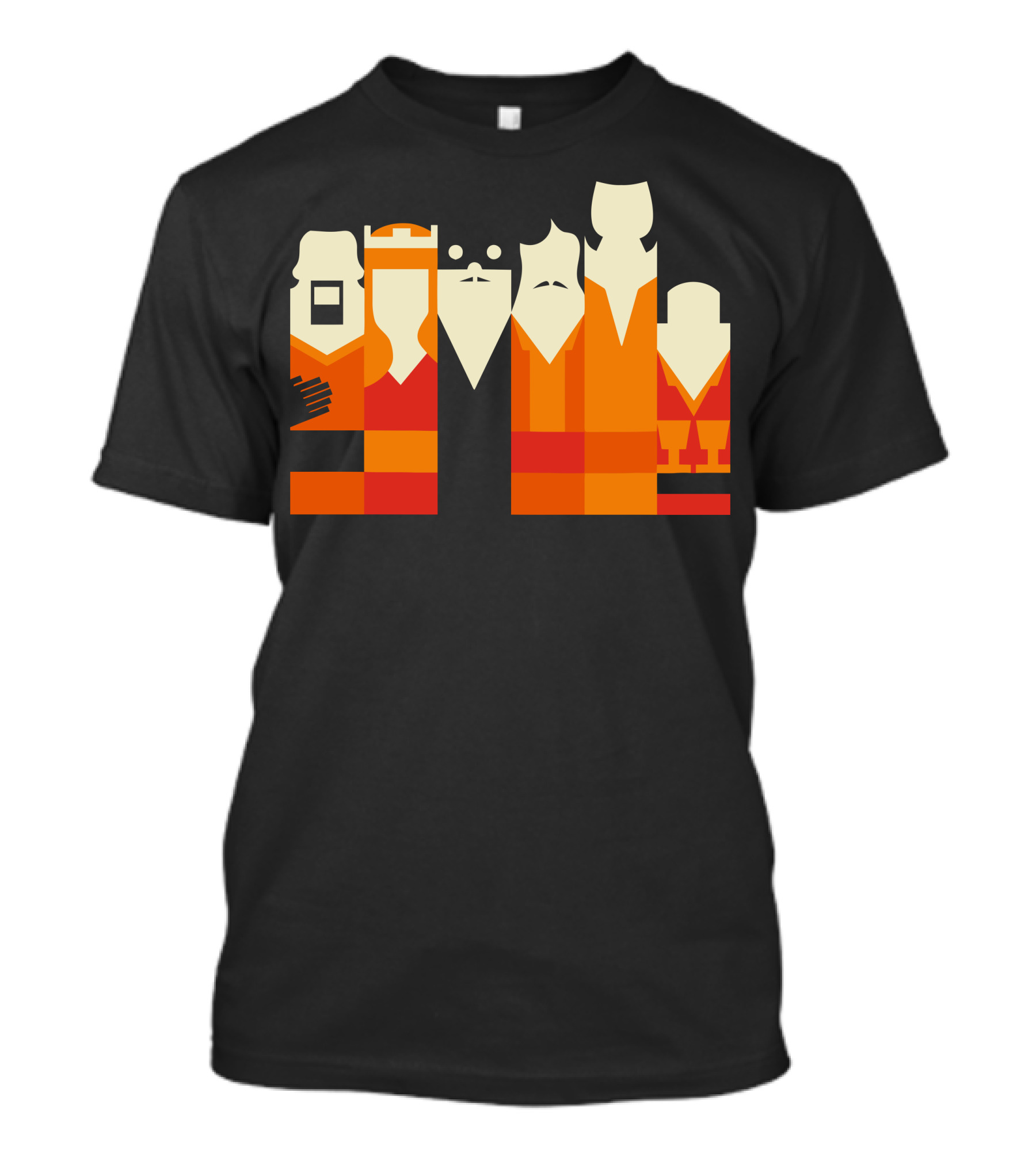 Inconceivably Minimal Monty Python Characters Abstract Geometric T-Shirt
