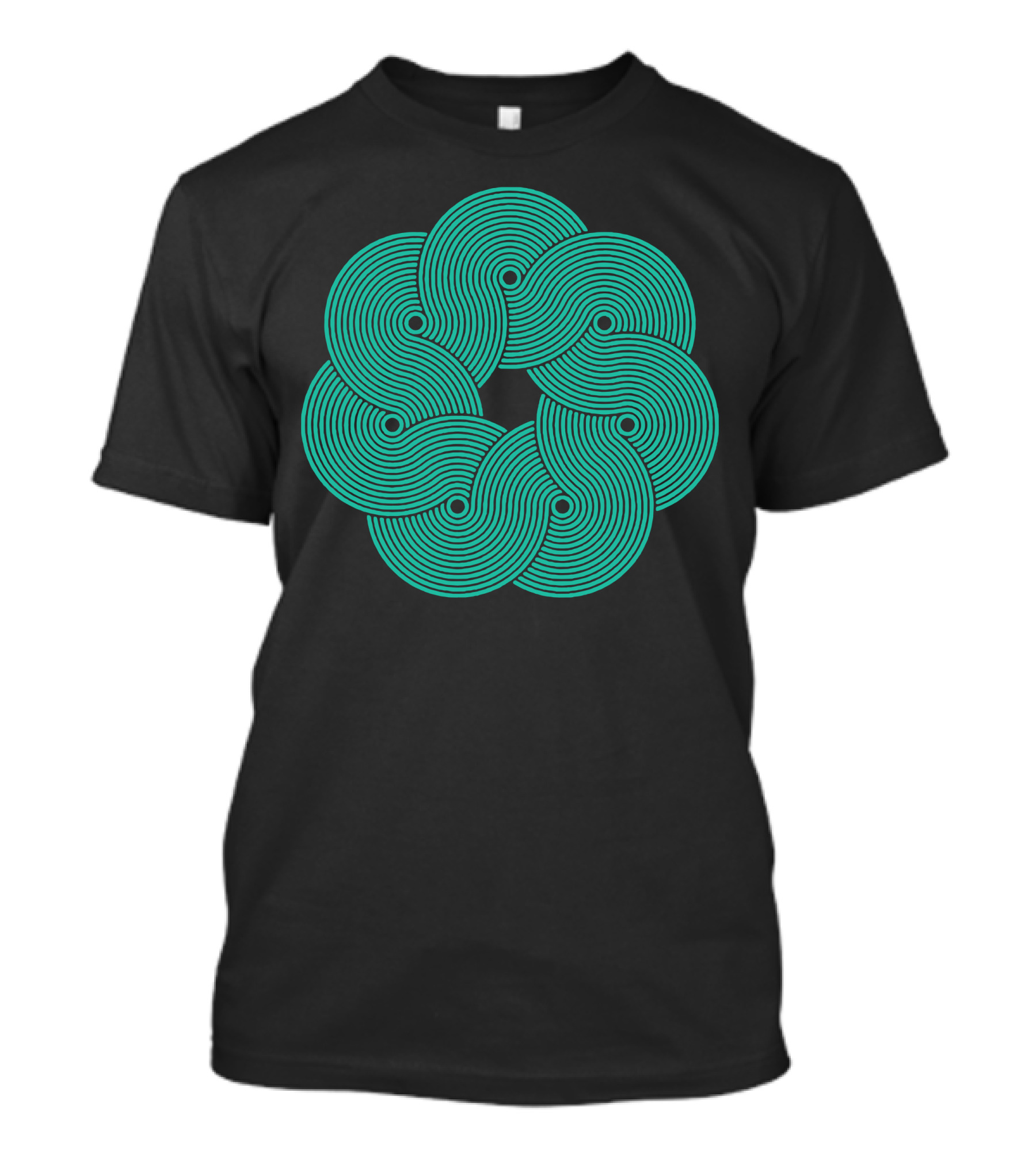 Mandala Circular Pattern Optical T-Shirt