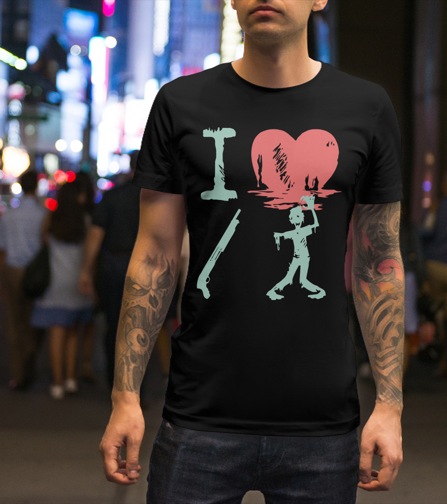 I Love Zombies Of The Dead T-Shirt