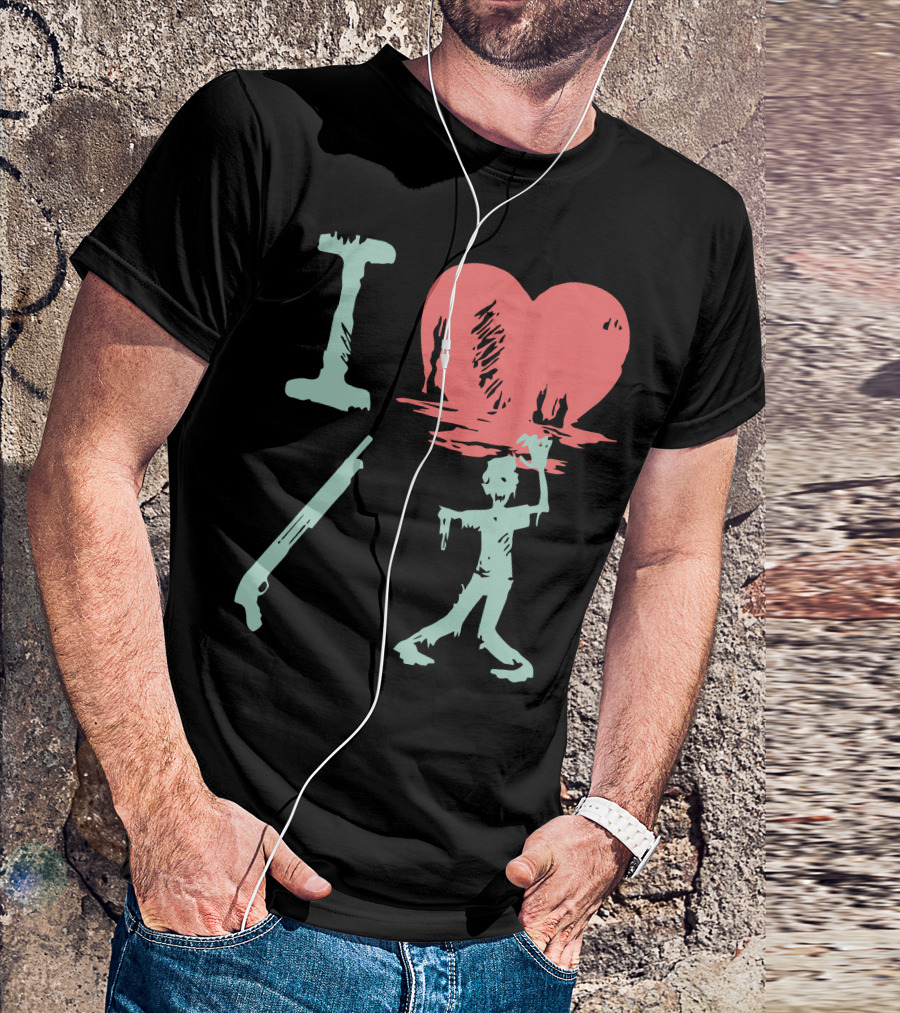 I Love Zombies Of The Dead T-Shirt