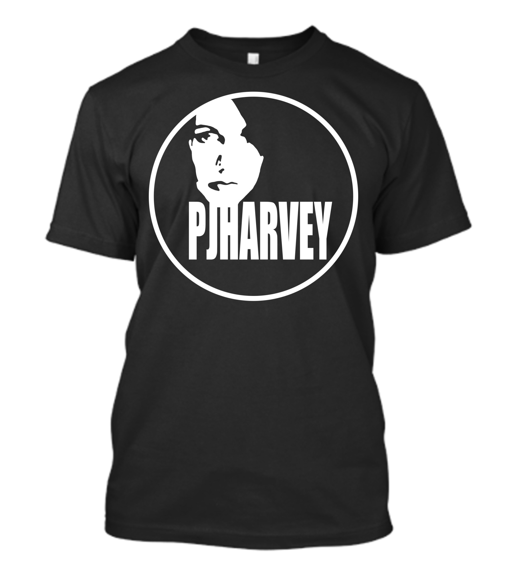 Pj Harvey Bold Black And White Circular T-Shirt