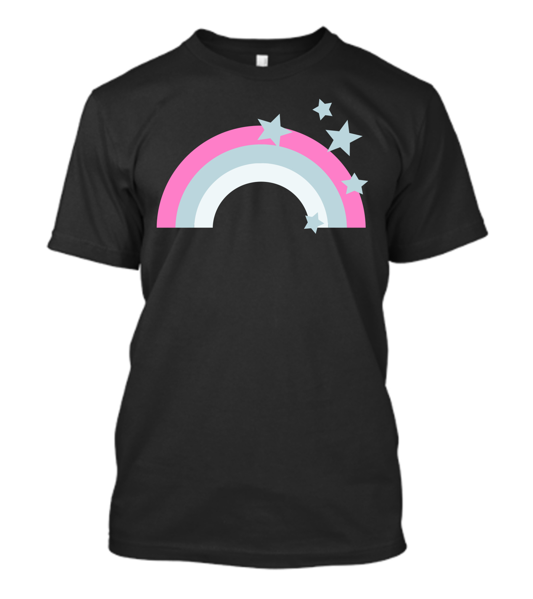 Retro Rainbow Pastel Stars T-Shirt