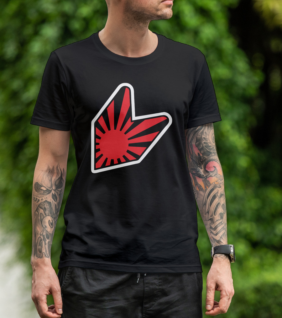 Rising Sun Soshinoya Jdm Japan Badge T-Shirt