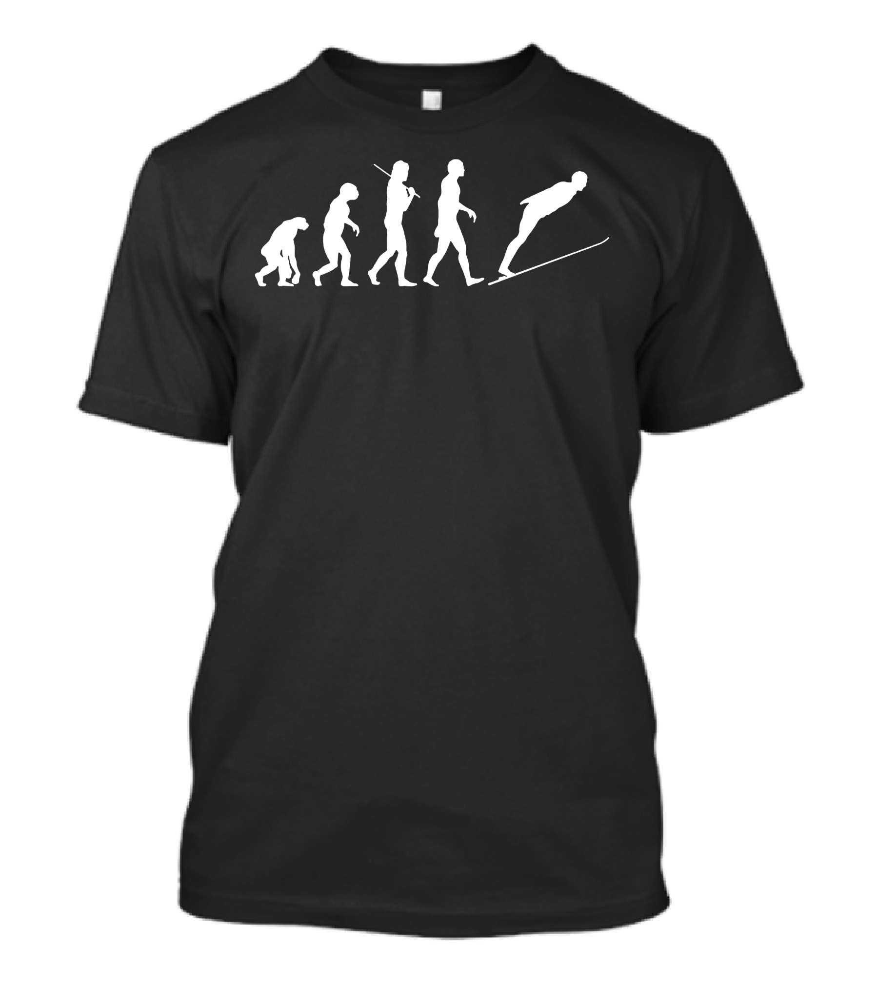 Ski Jump Evolution Process T-Shirt