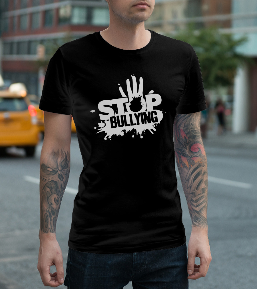 Stop Bullying Handprint Splash T-Shirt
