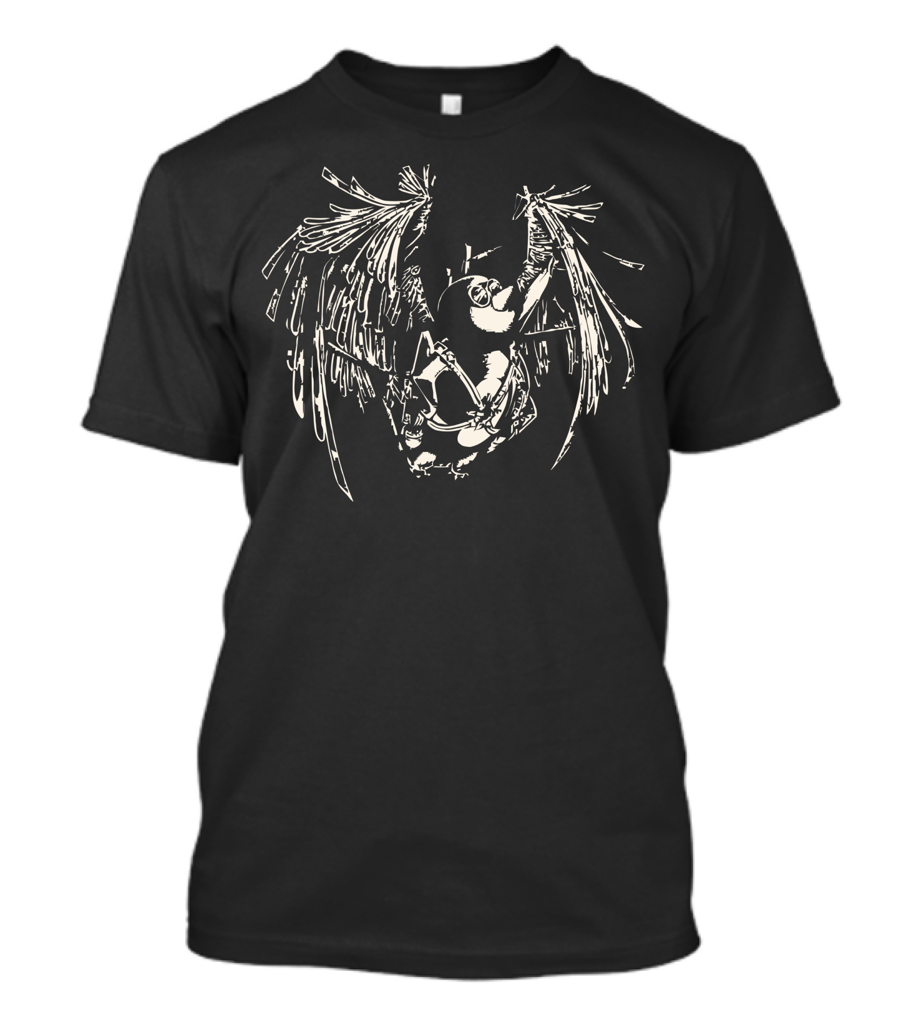 The Aviator Penguin With Mechanical Wings T-Shirt