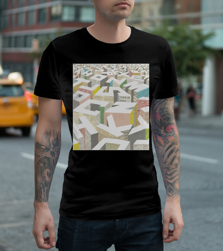 The Capital Lack of Trees Typography Maze T-Shirt
