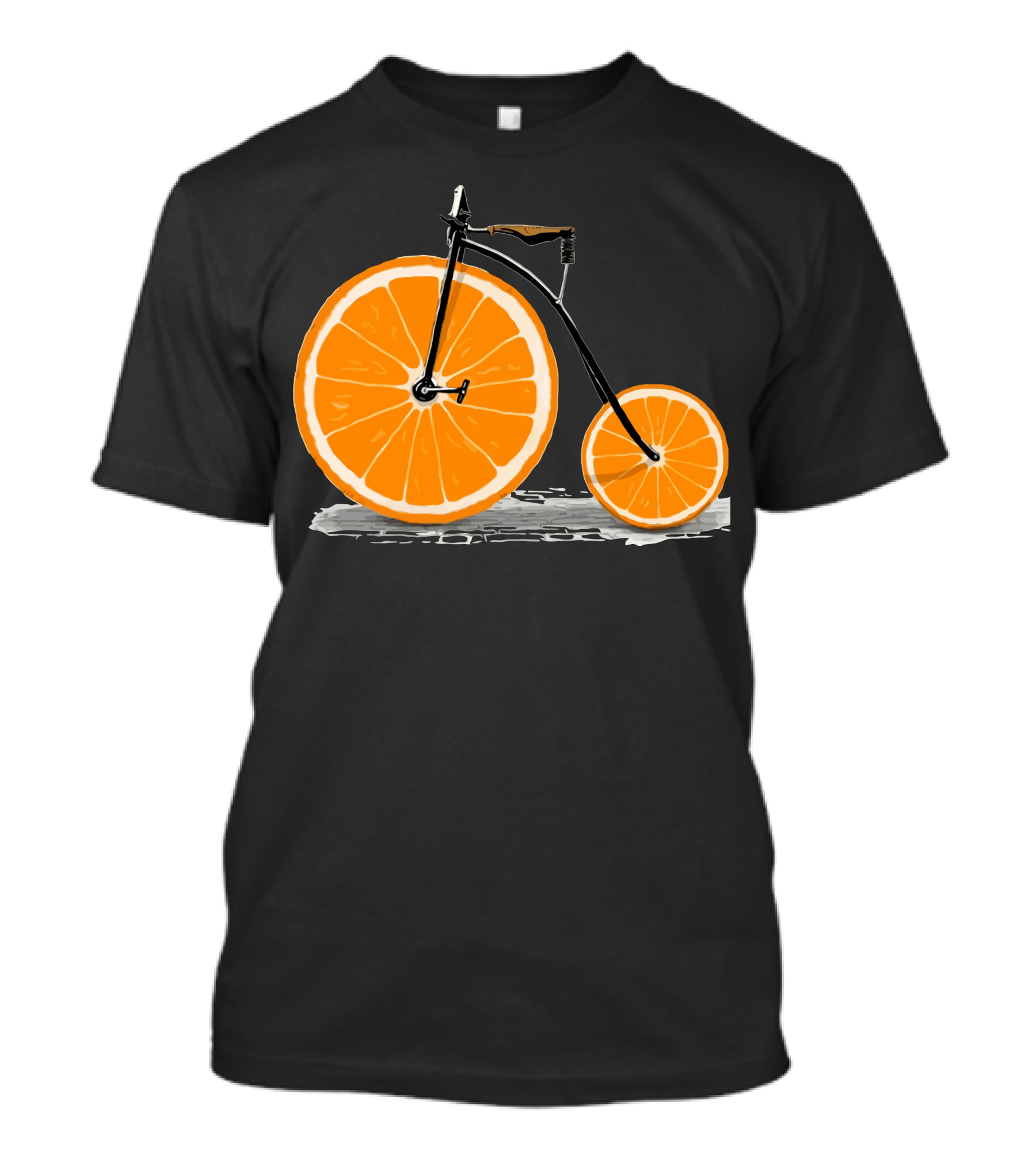 Vitamin Bicycle With Orange Slices Wheels T-Shirt