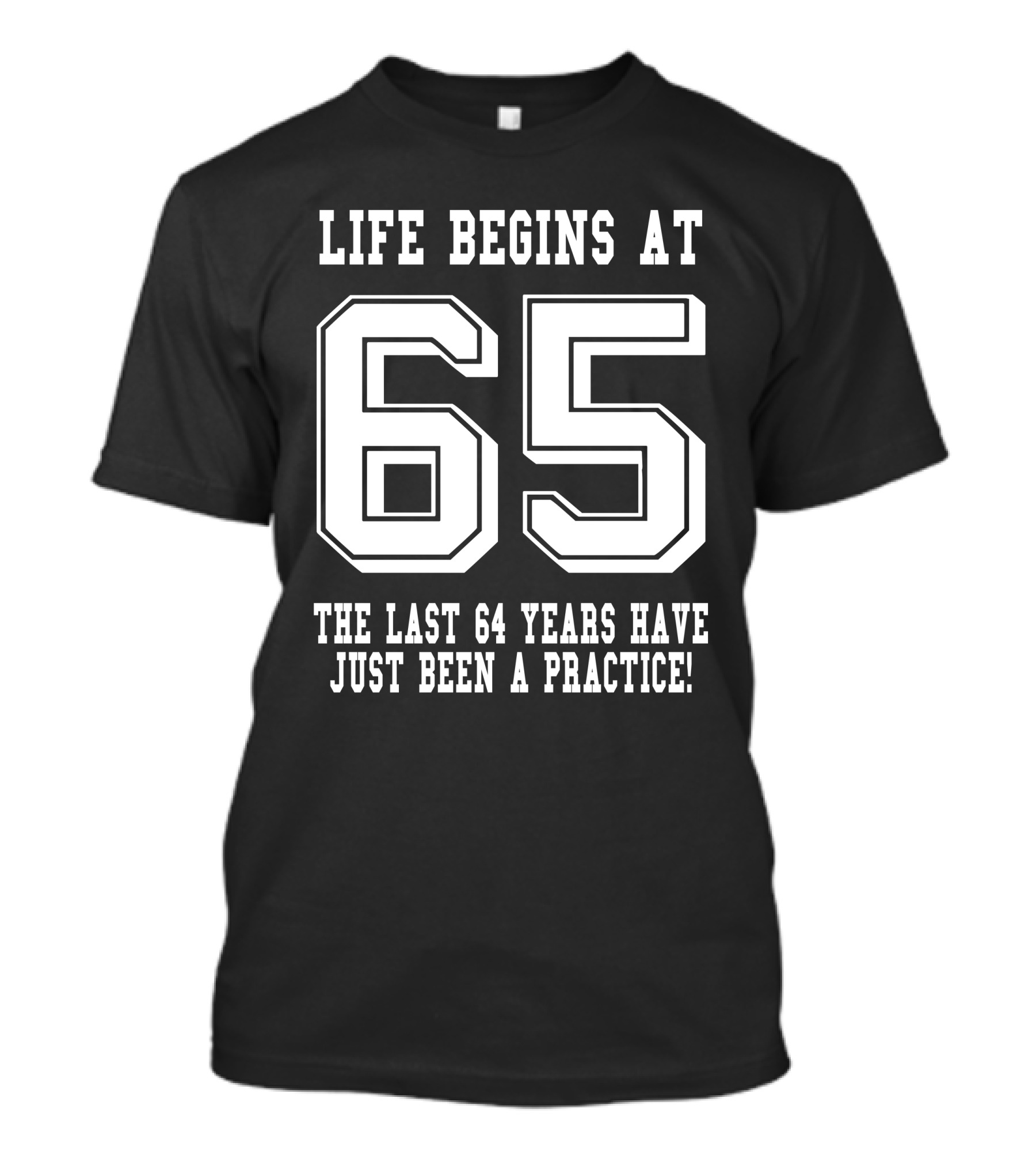 Life Begins At 65 The Last 64 Years Have Just Been A Practice T-Shirt